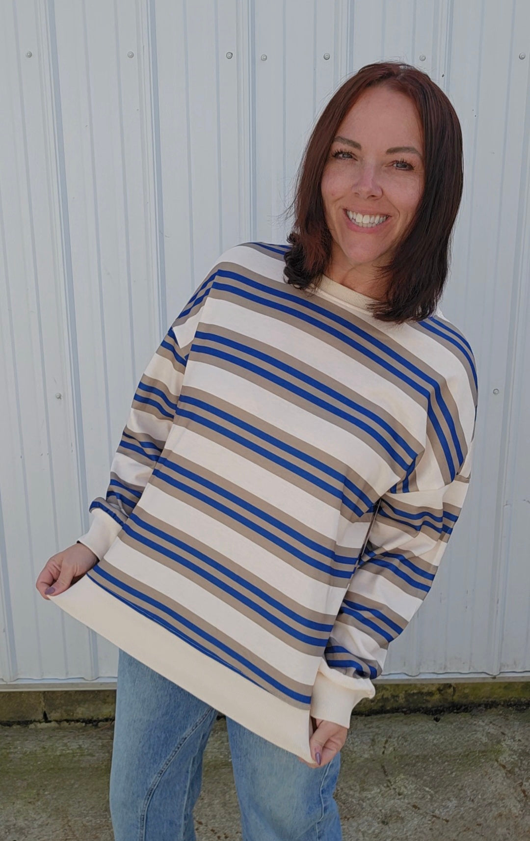 Charlee Stripe Sweatshirt