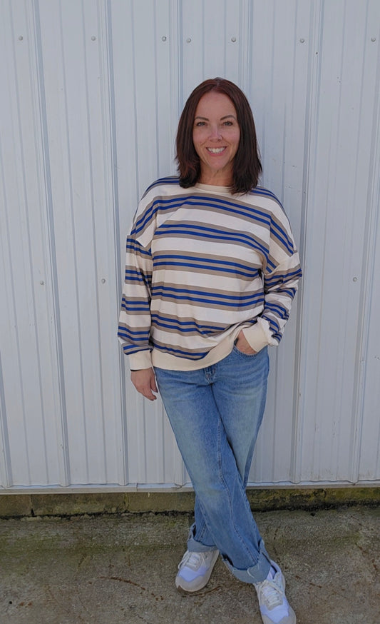 Charlee Stripe Sweatshirt