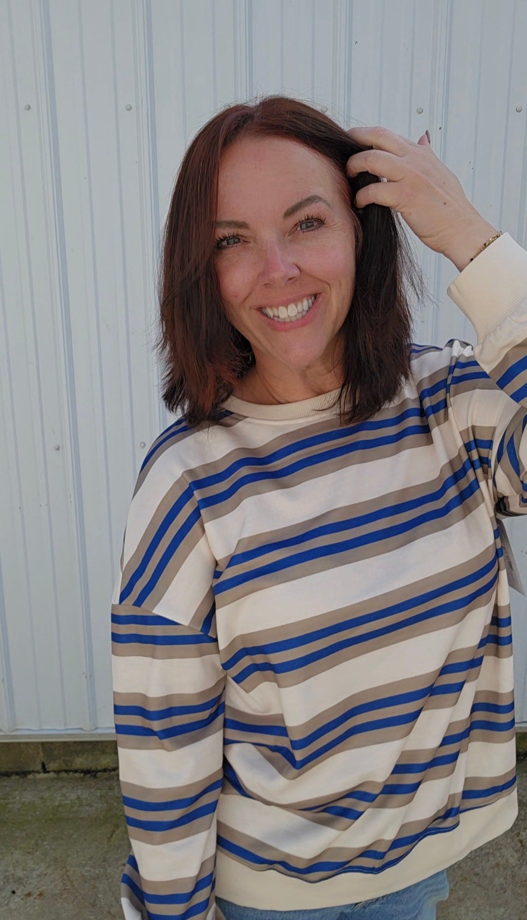 Charlee Stripe Sweatshirt