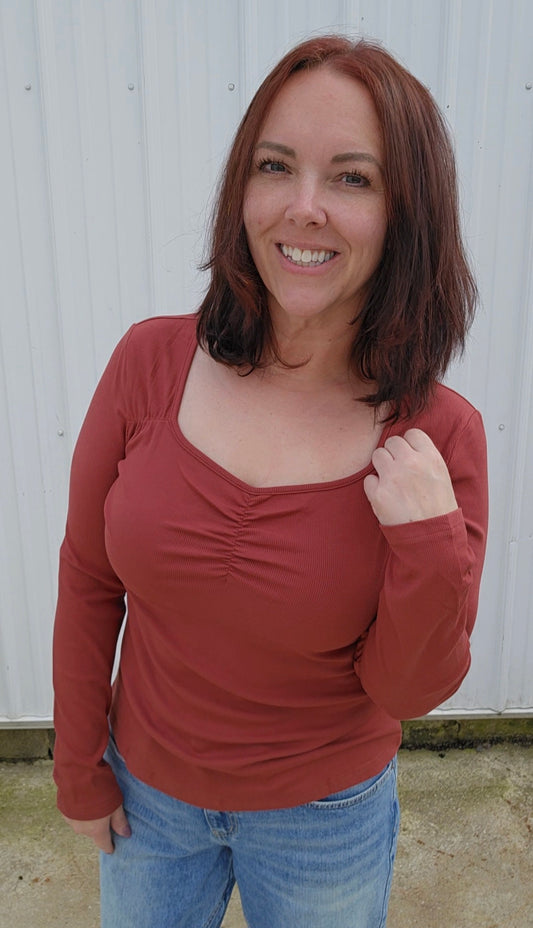 Gianna Gathered Top