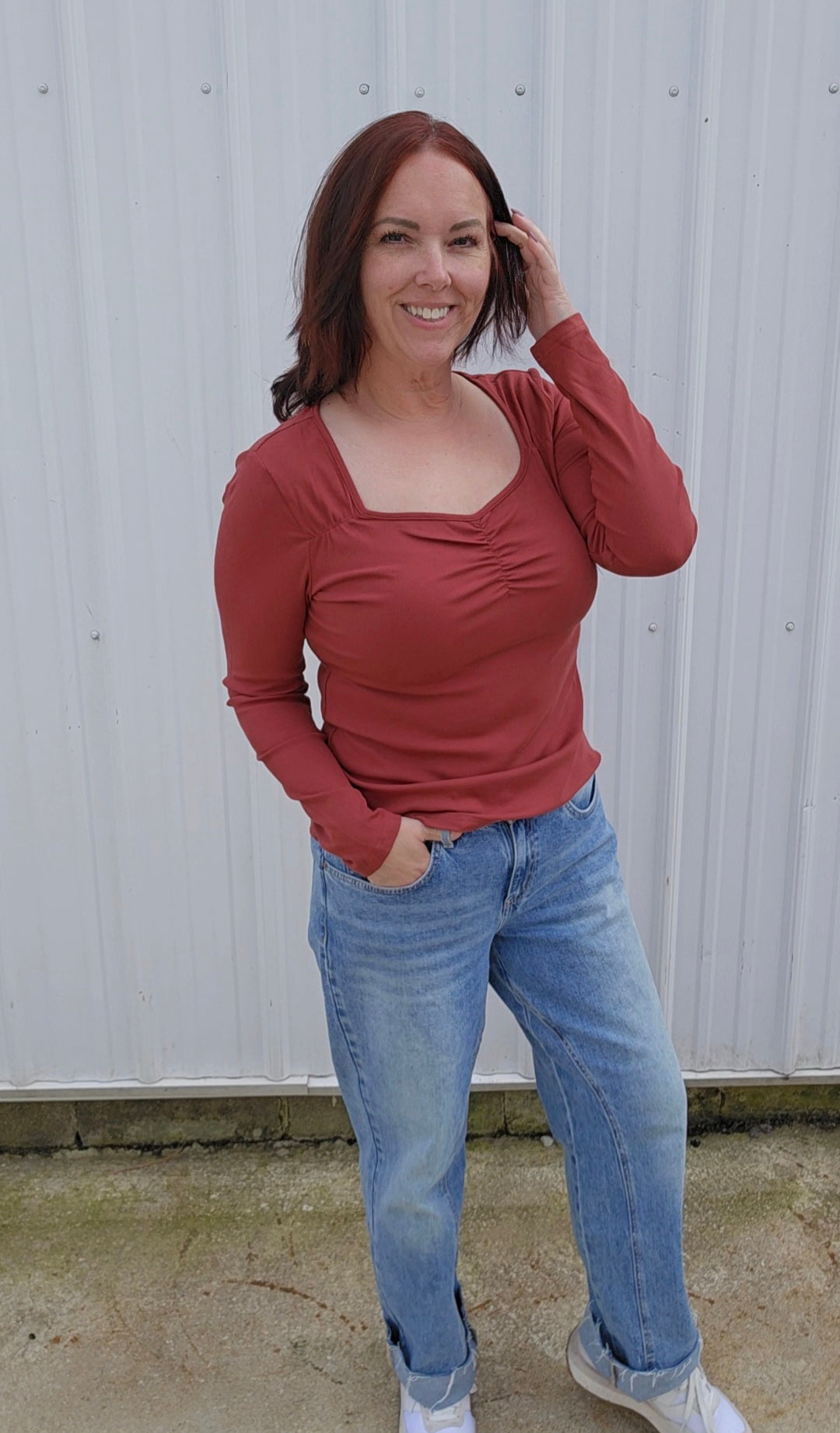 Gianna Gathered Top