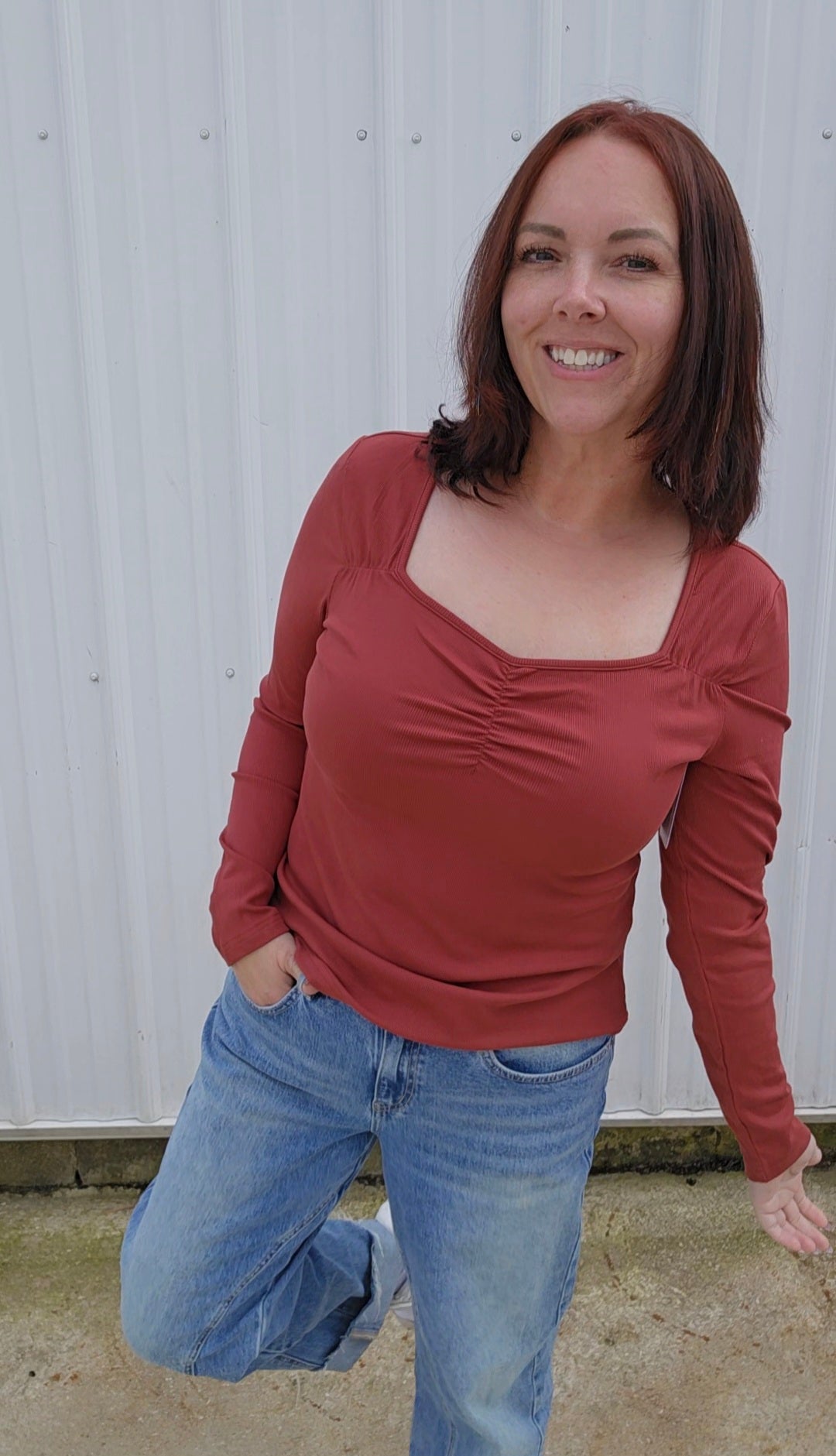 Gianna Gathered Top