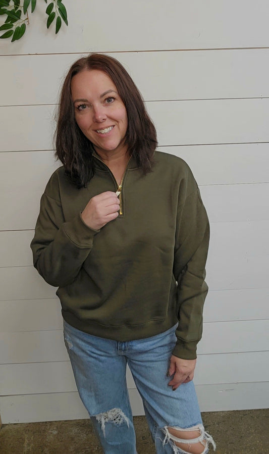 Oriana Half Zip Sweatshirt