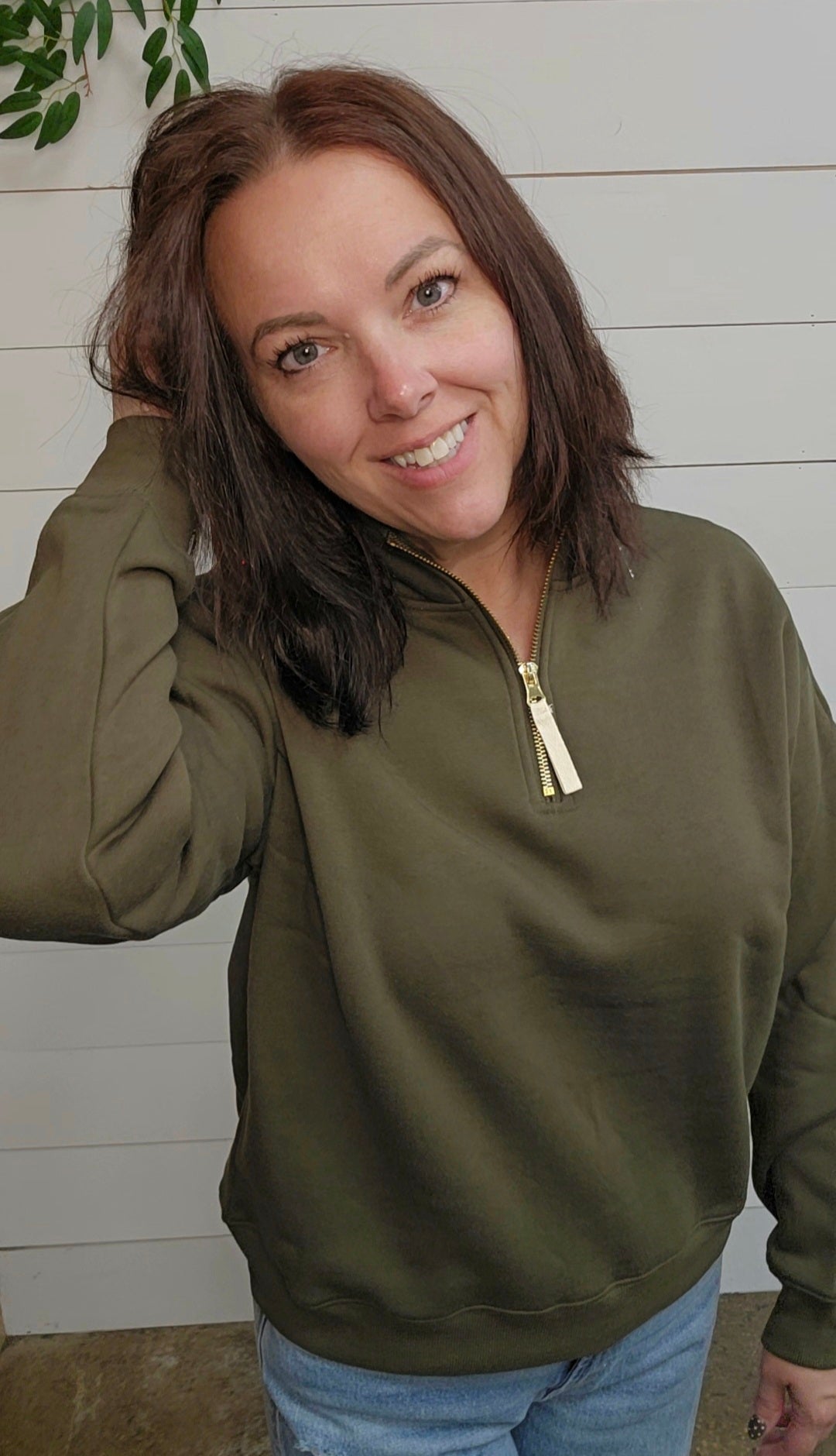 Oriana Half Zip Sweatshirt
