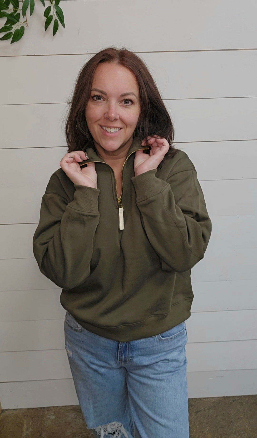 Oriana Half Zip Sweatshirt