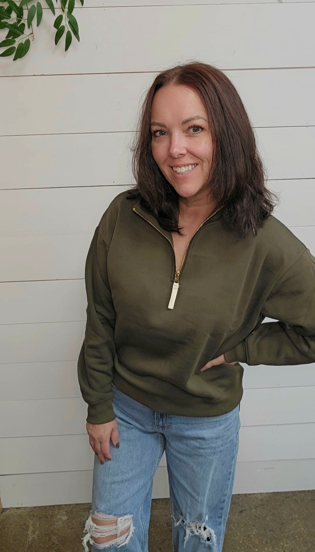 Oriana Half Zip Sweatshirt