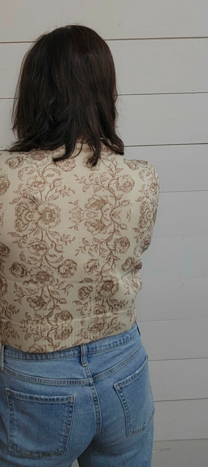 Faye Floral Vest