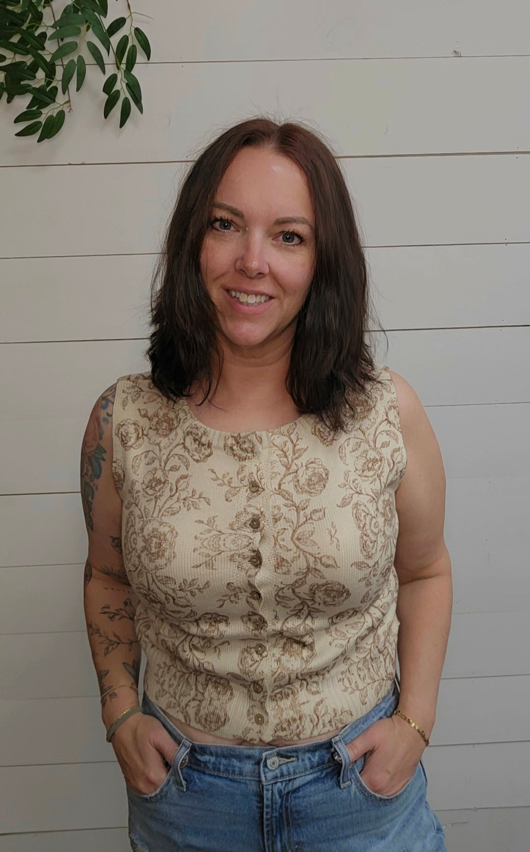 Faye Floral Vest