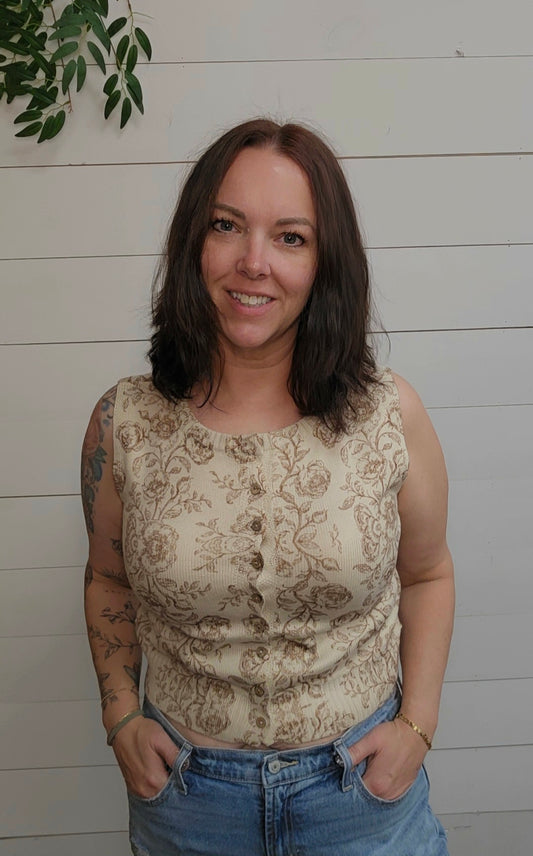 Faye Floral Vest