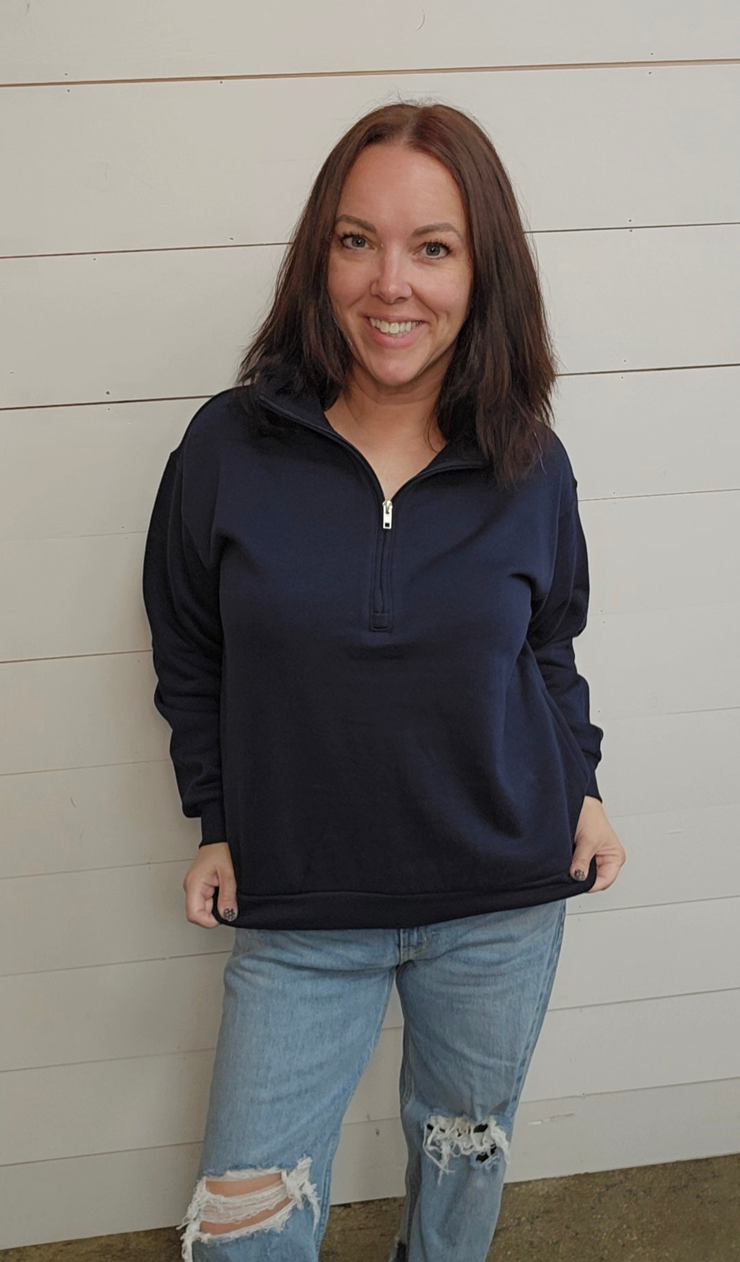 Half Zip Sweatshirt