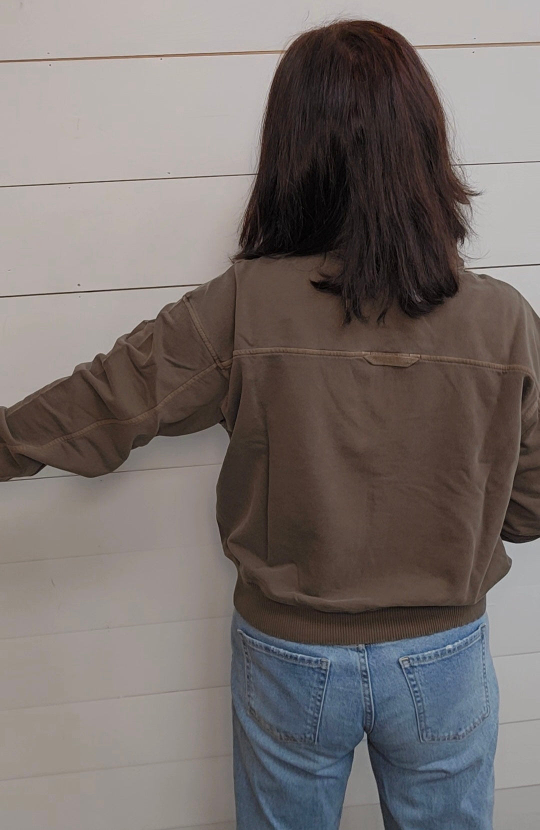 French Terry Half Zip Pullover