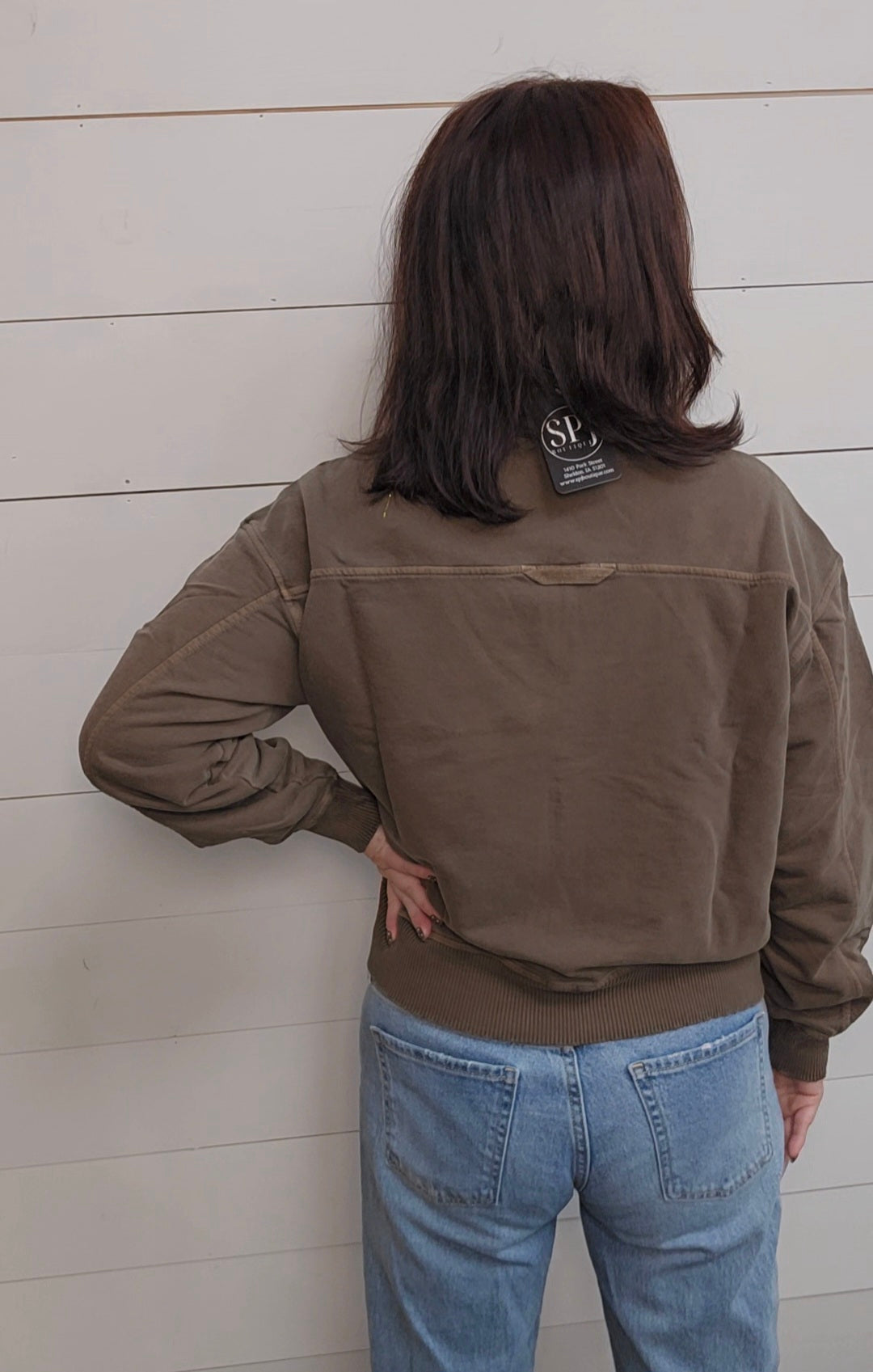 French Terry Half Zip Pullover