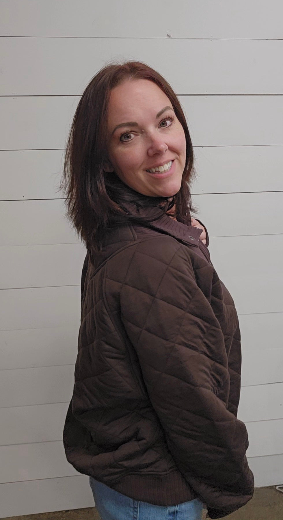 Espresso Quilt Pullover