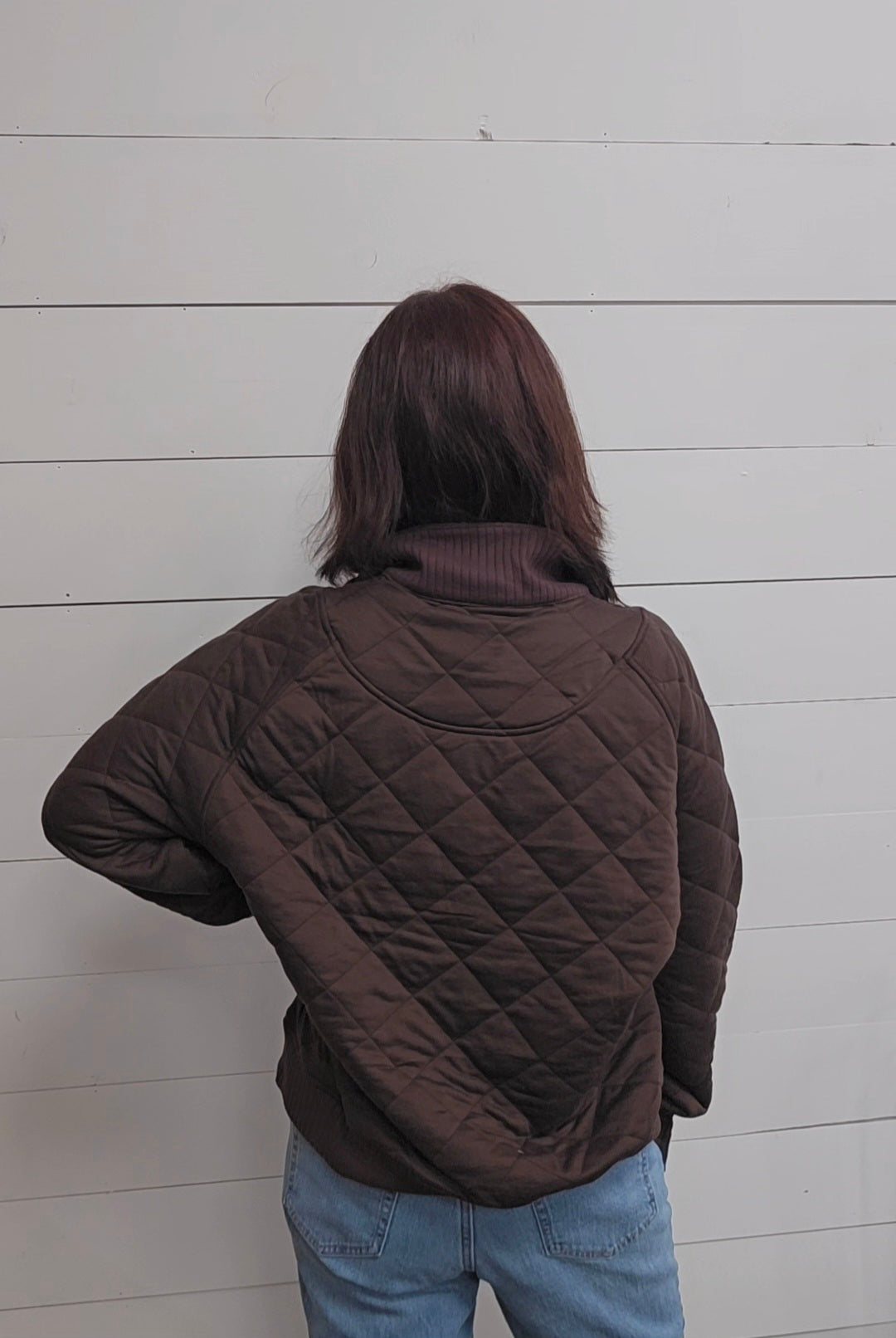 Espresso Quilt Pullover
