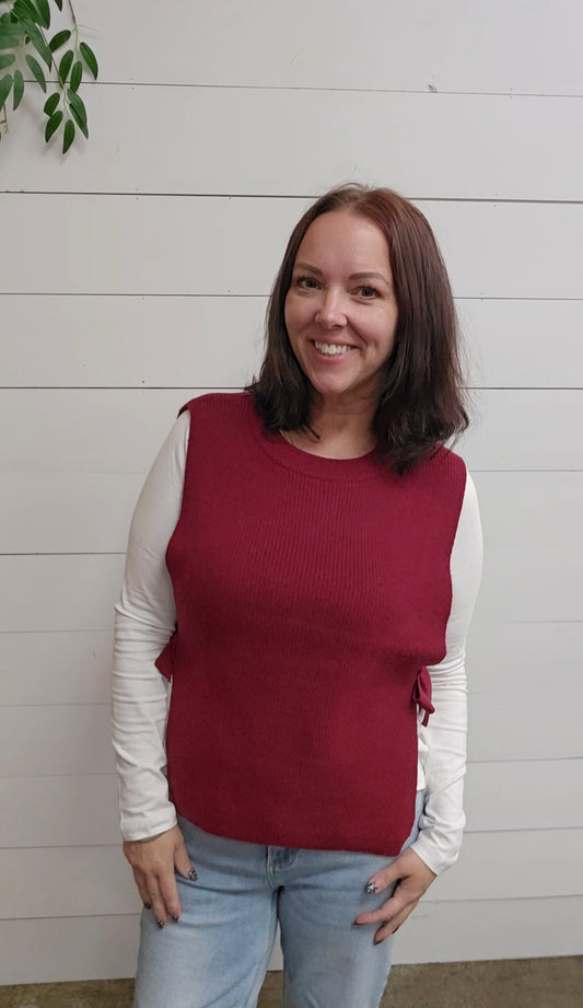 Sara Side Tie Vest