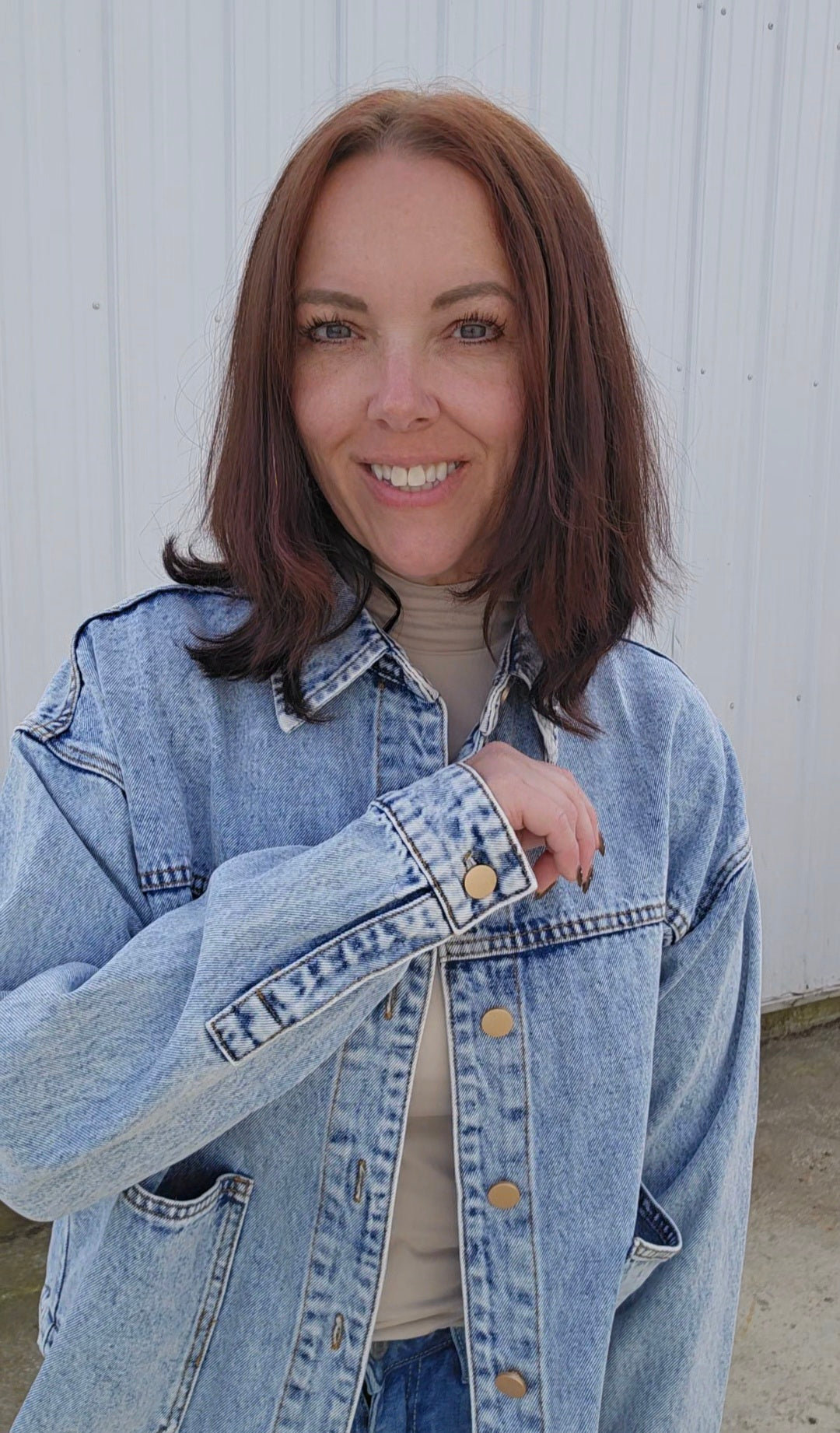 Square Pocket Denim Jacket