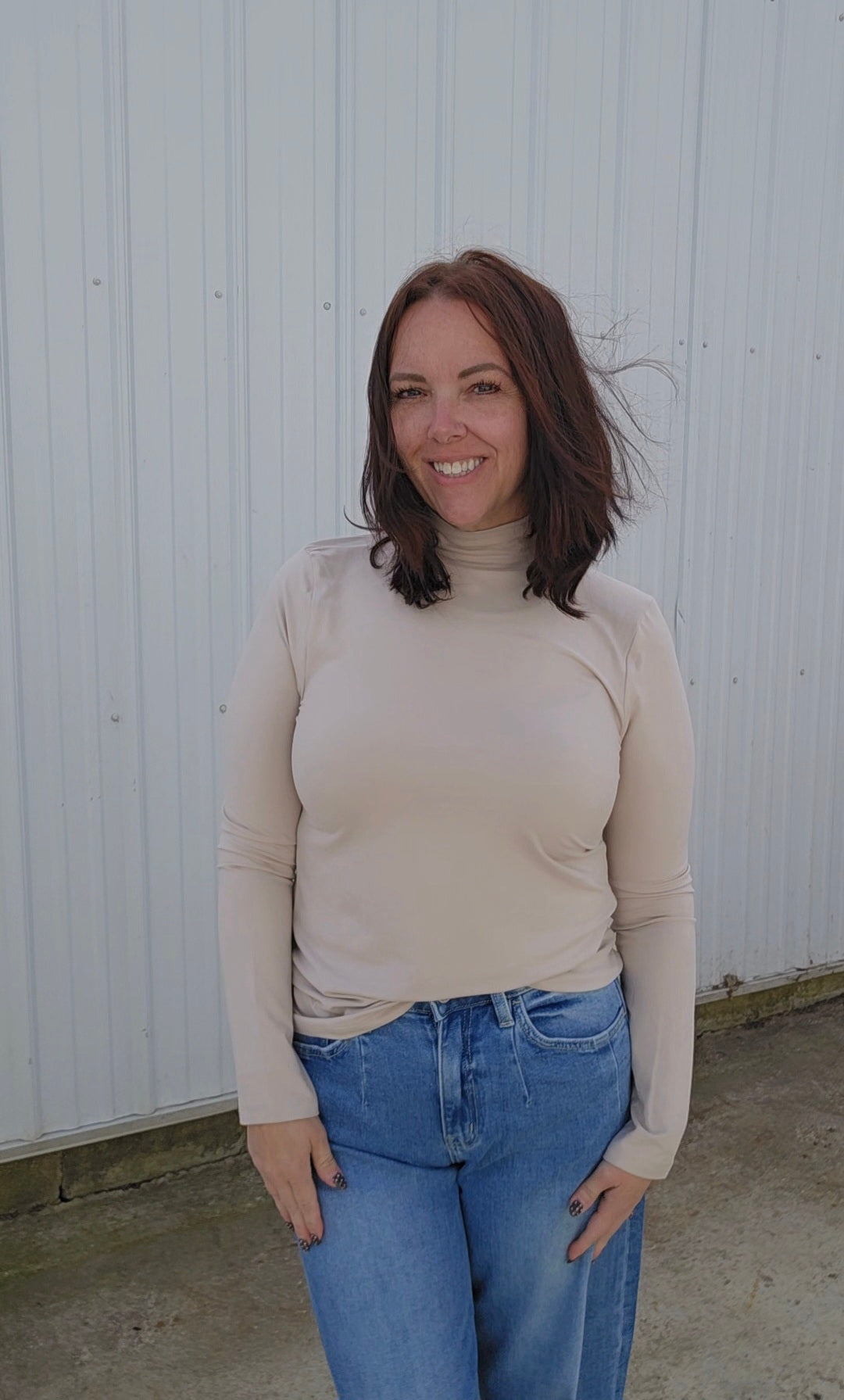 Basic Mock Neck Top