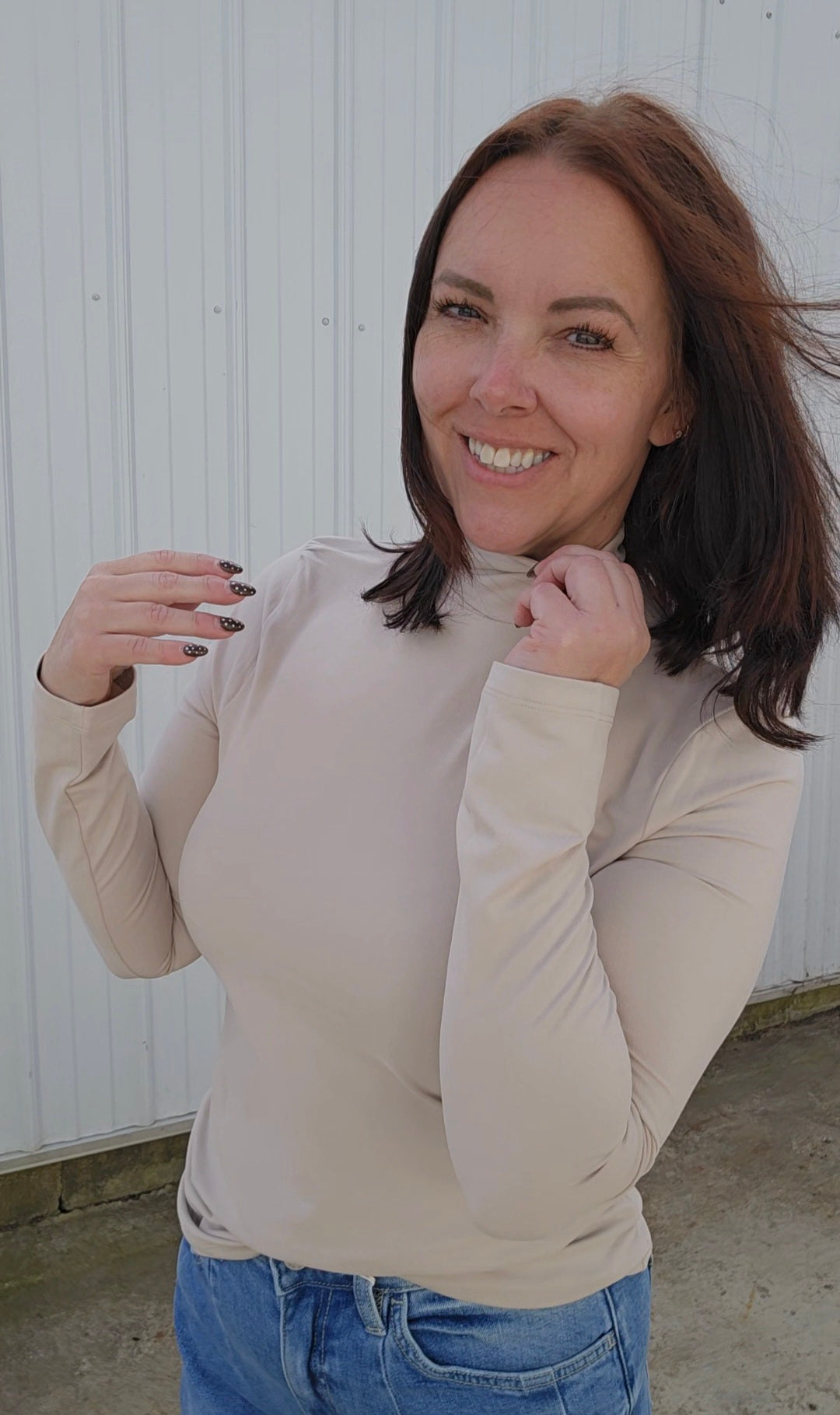 Basic Mock Neck Top