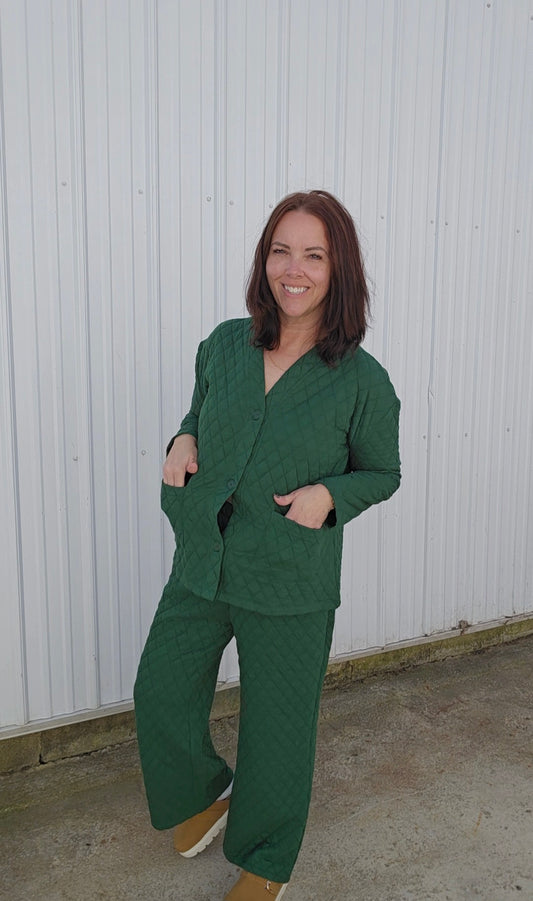 Quilted Pant SET