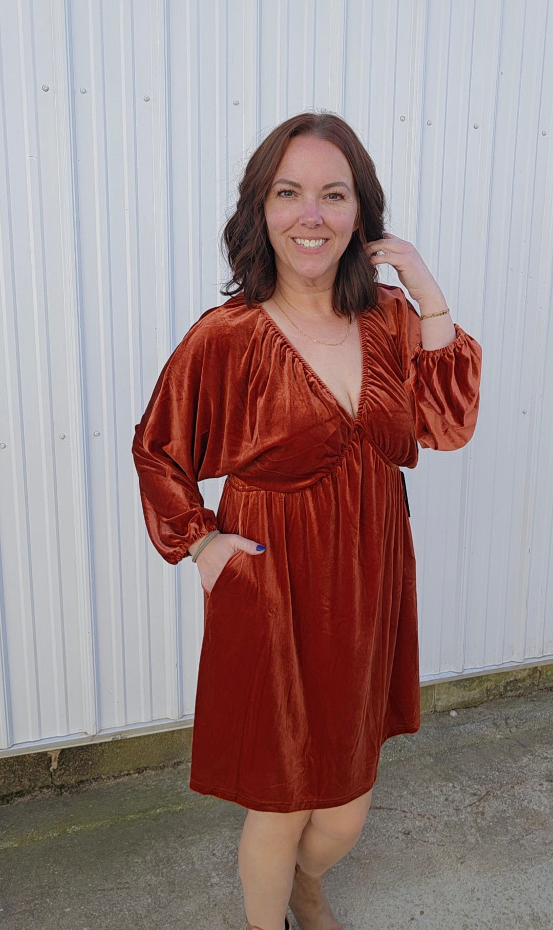 Vanessa Velvet Dress