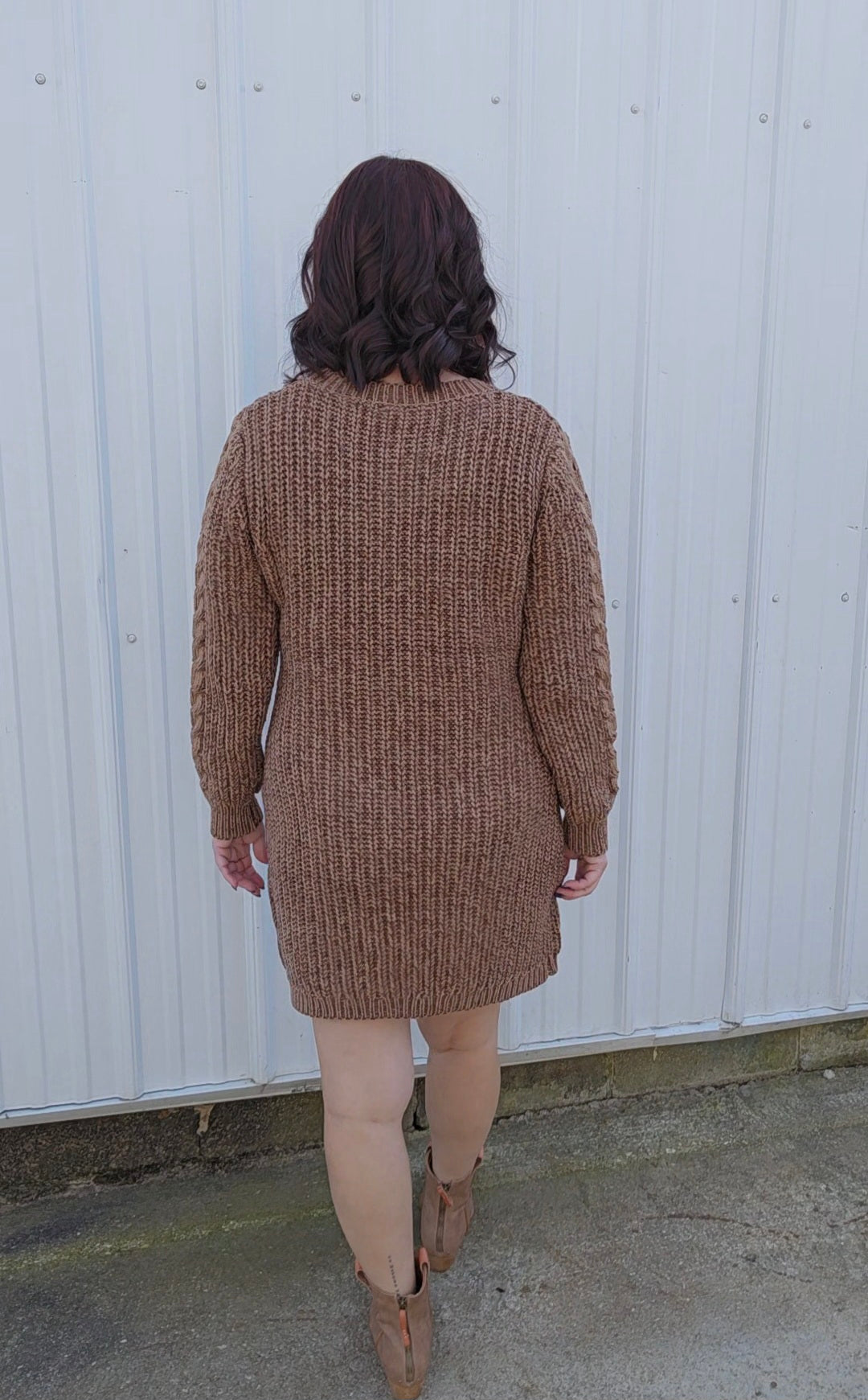 Cable Sweater Dress