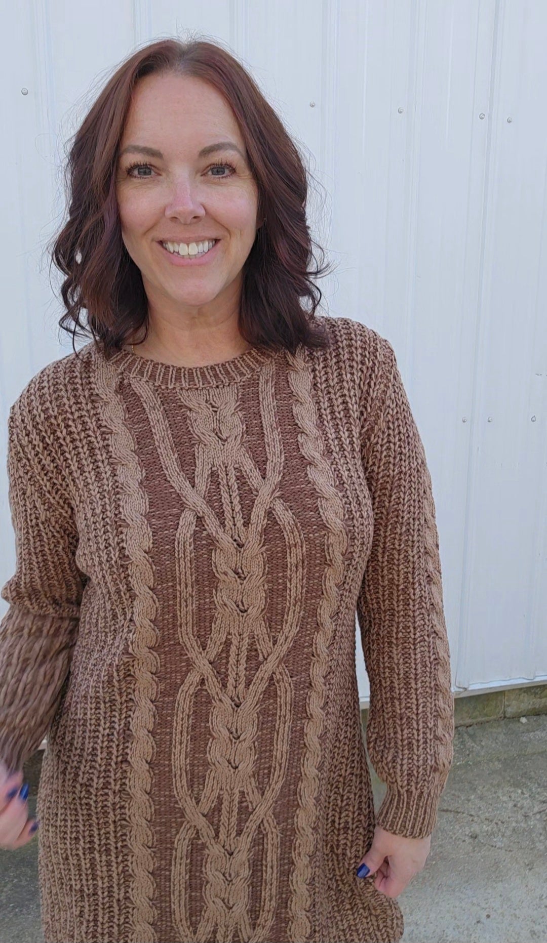 Cable Sweater Dress