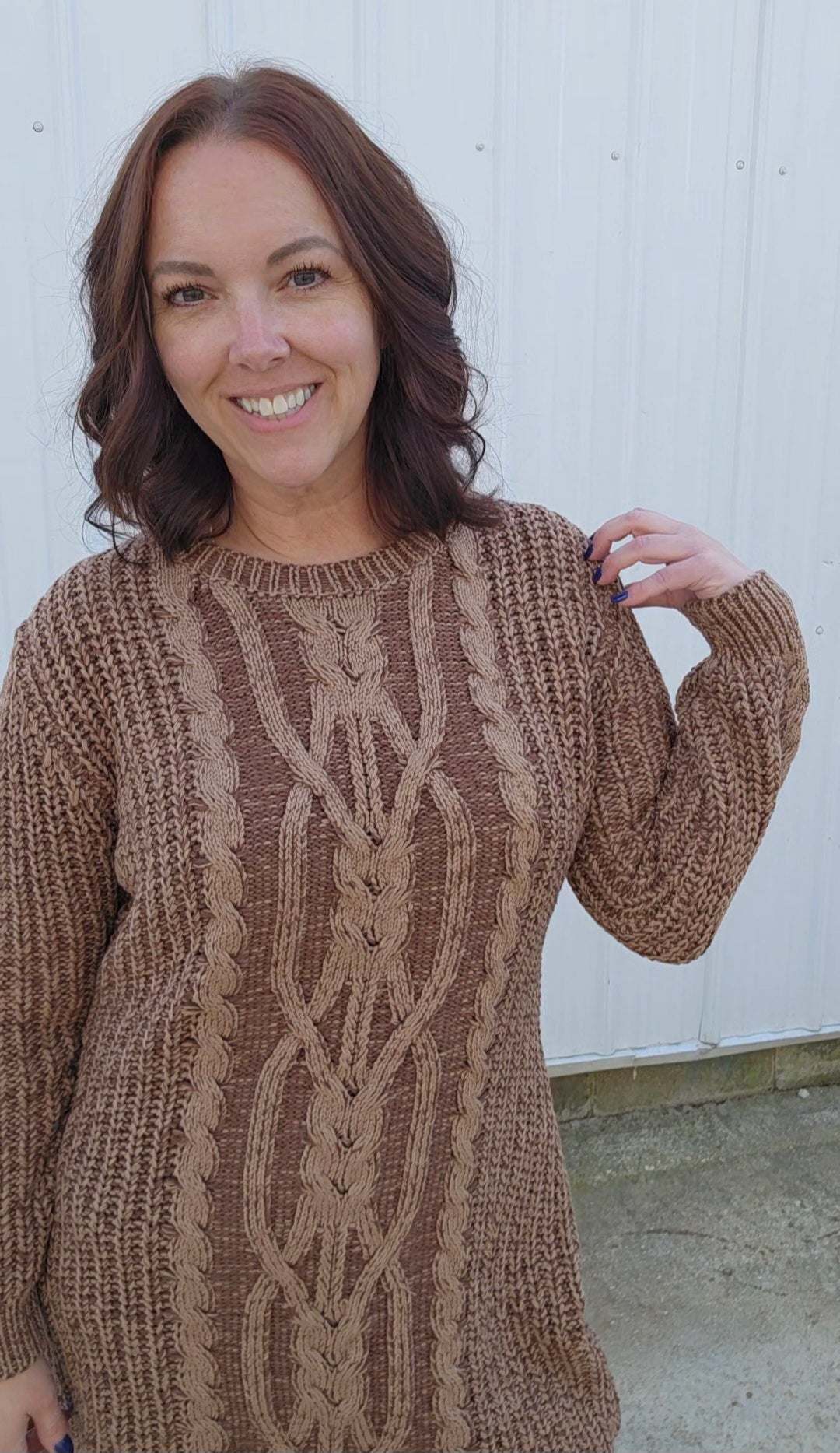 Cable Sweater Dress