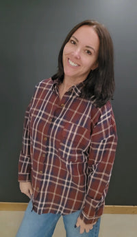 Patsy Plaid Top