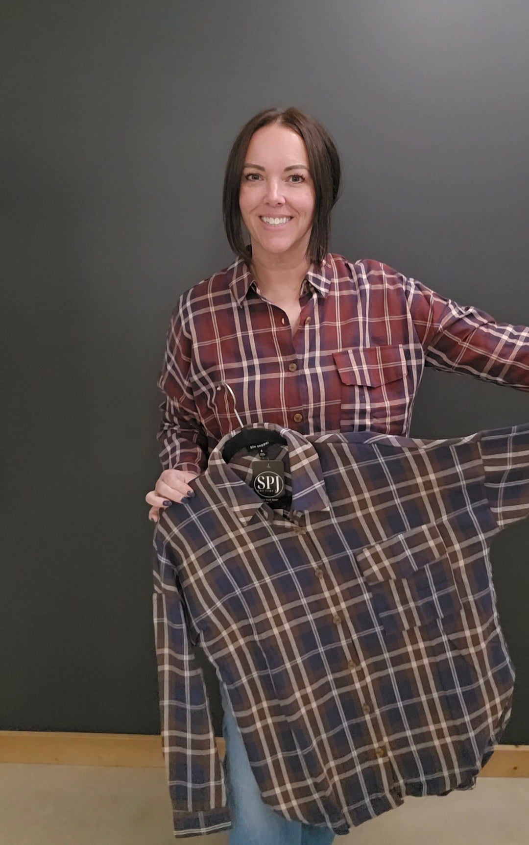 Patsy Plaid Top