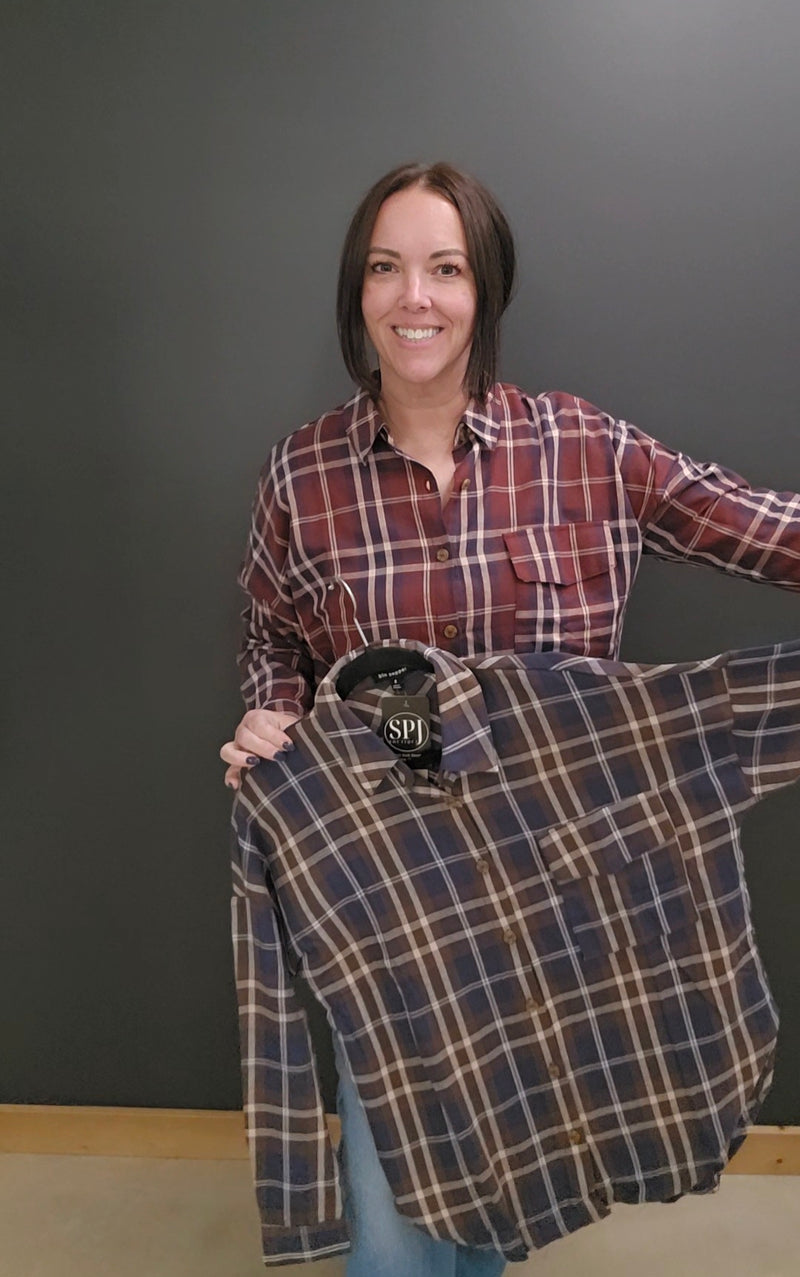 Patsy Plaid Top