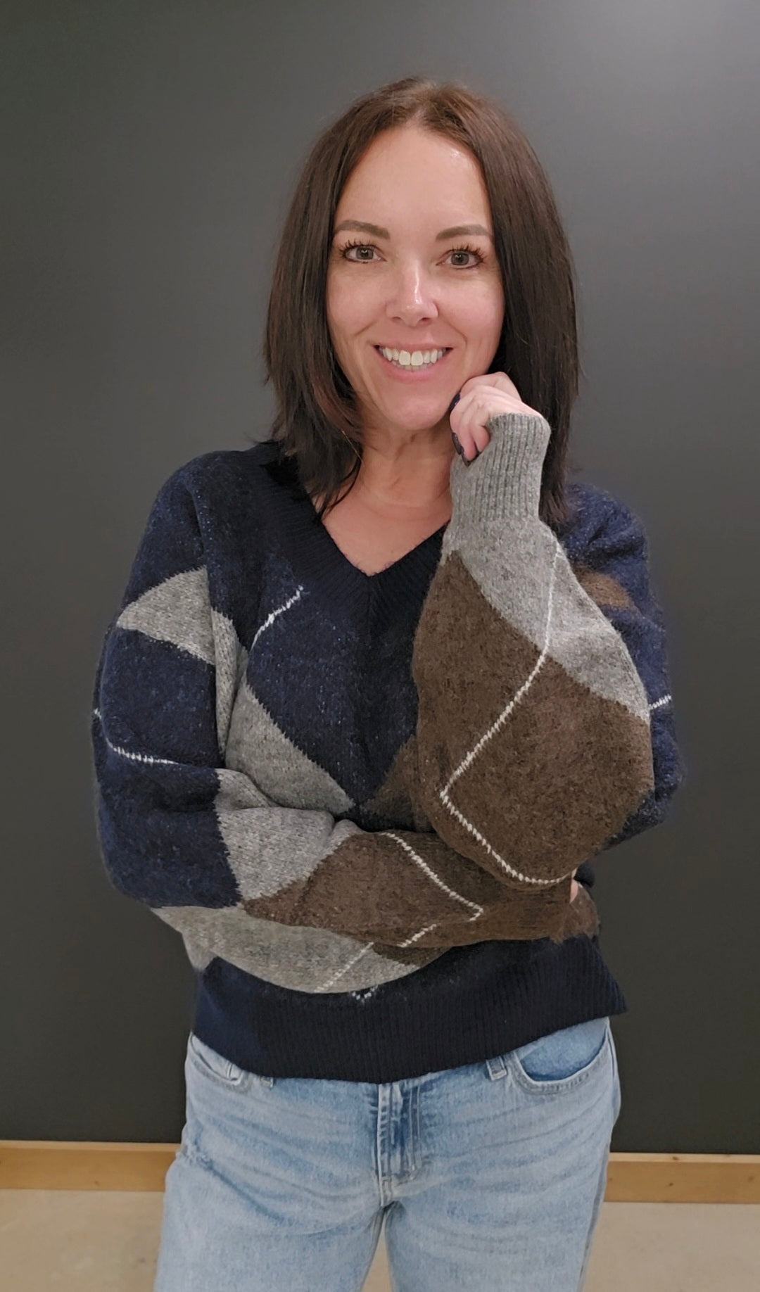 Freya Argyle Sweater