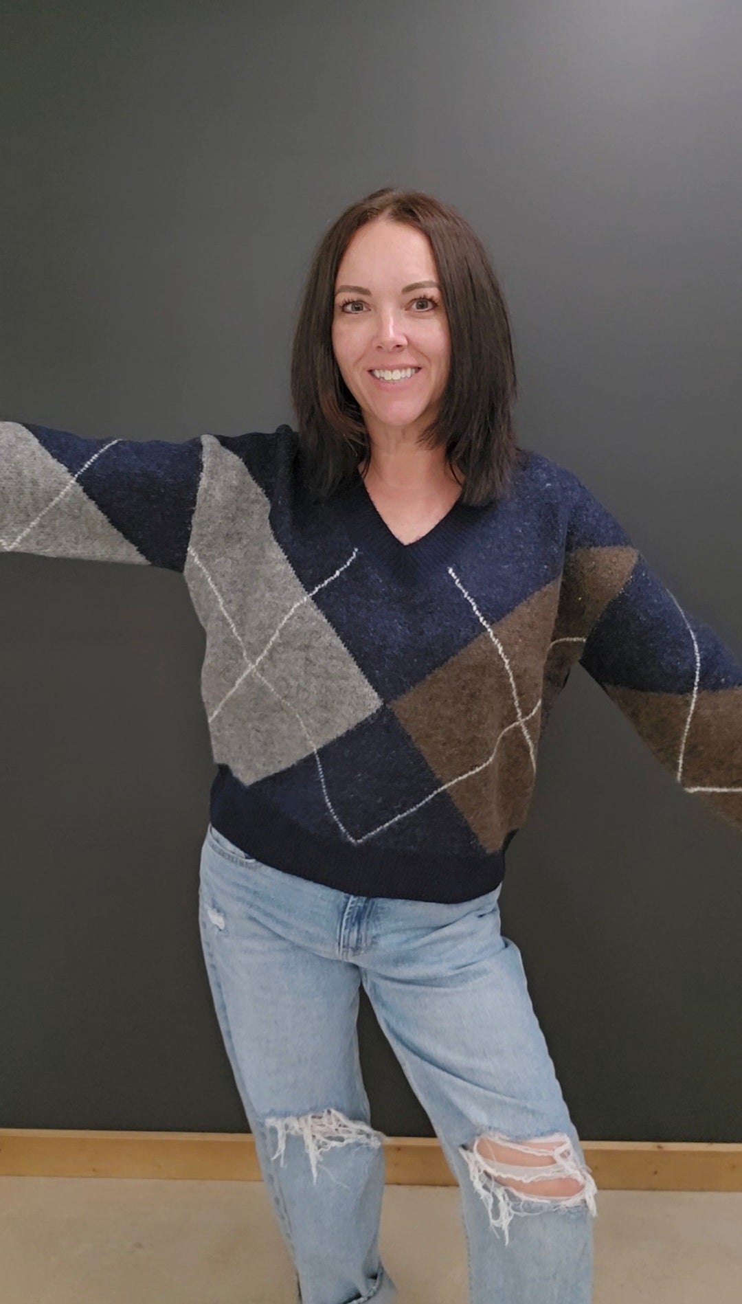 Freya Argyle Sweater