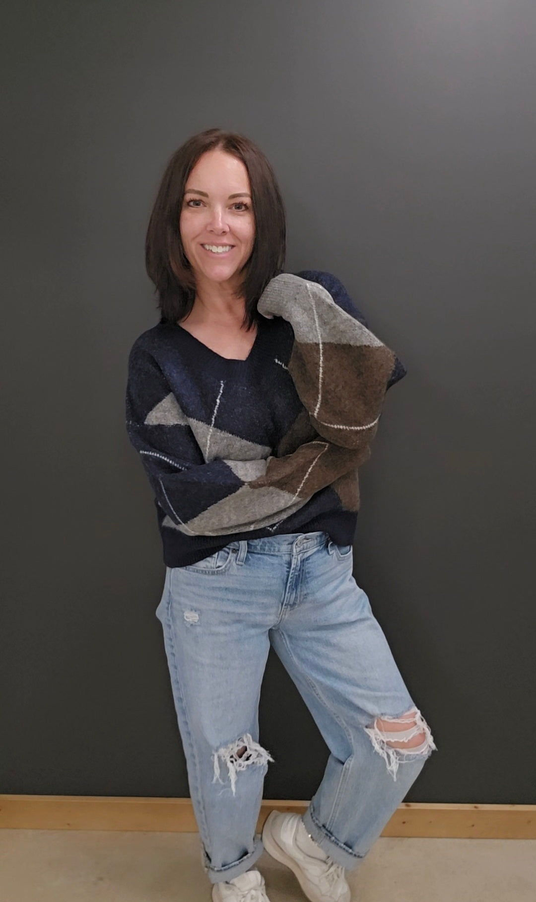 Freya Argyle Sweater