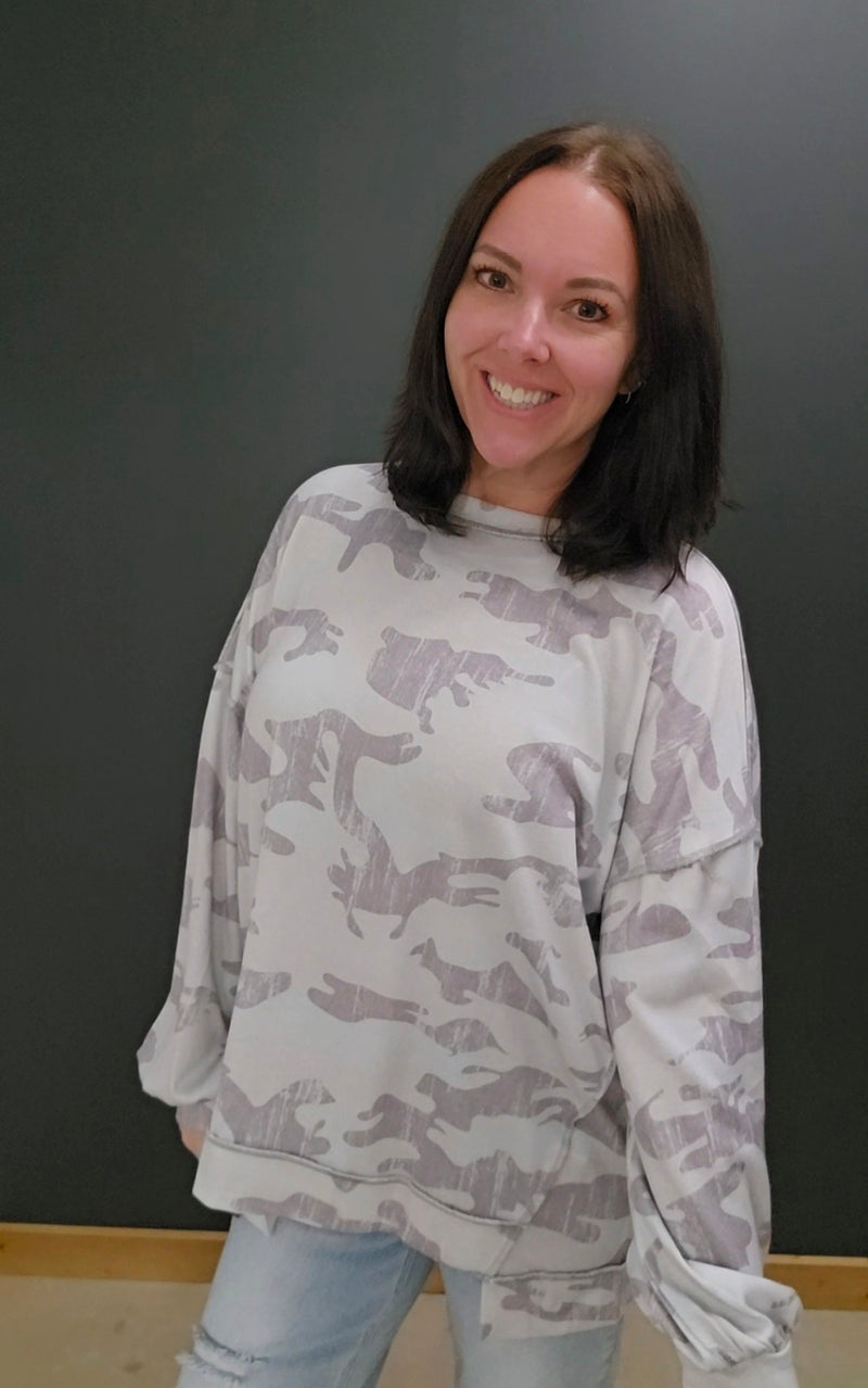 Christina Camo Top