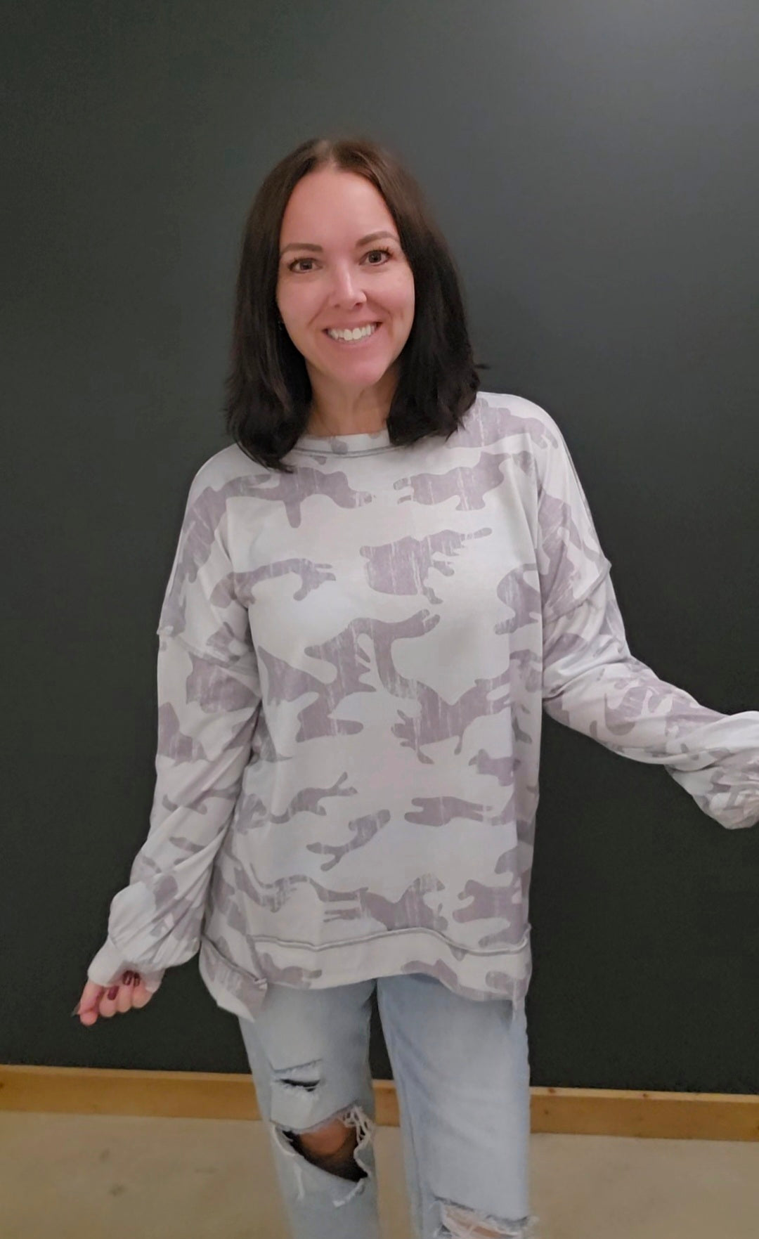 Christina Camo Top