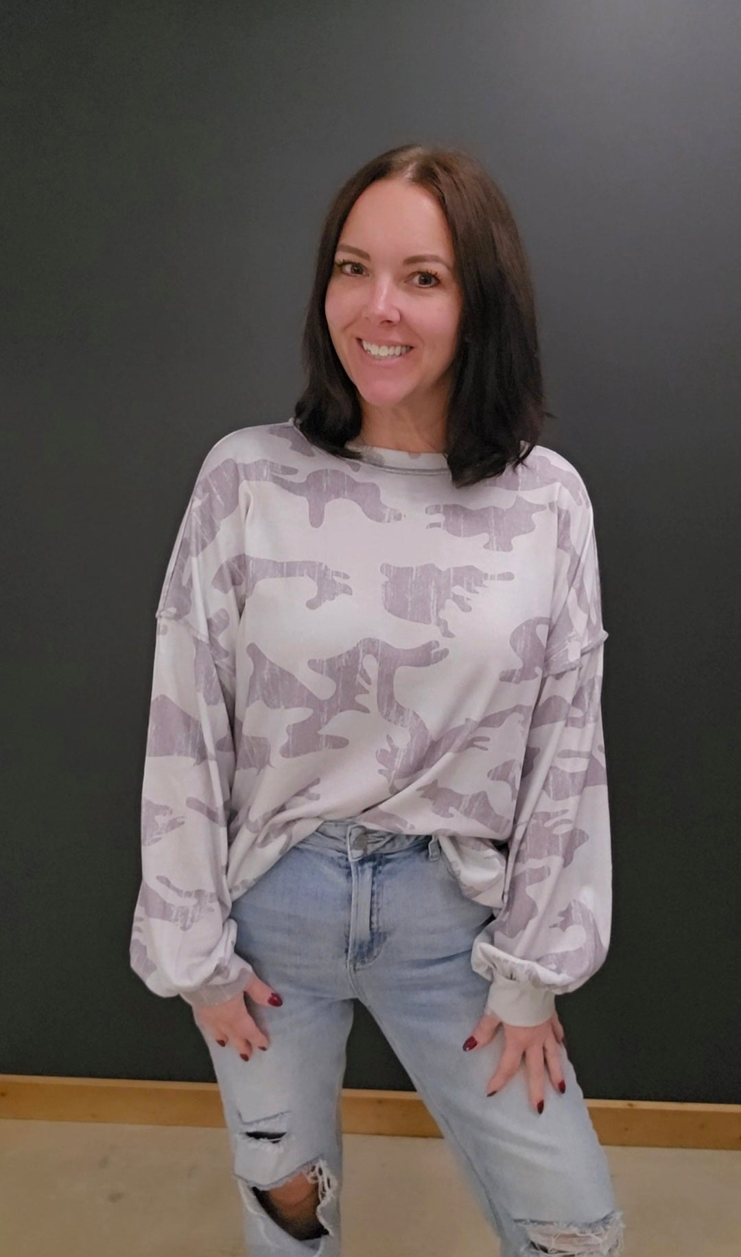 Christina Camo Top