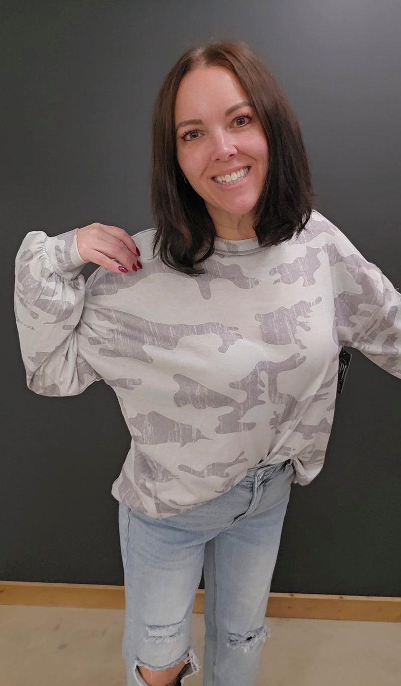 Christina Camo Top