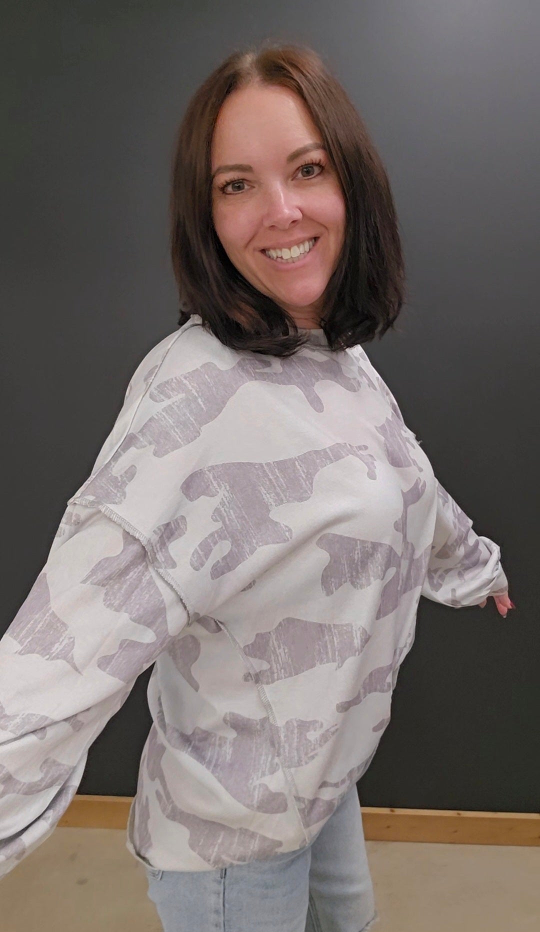 Christina Camo Top