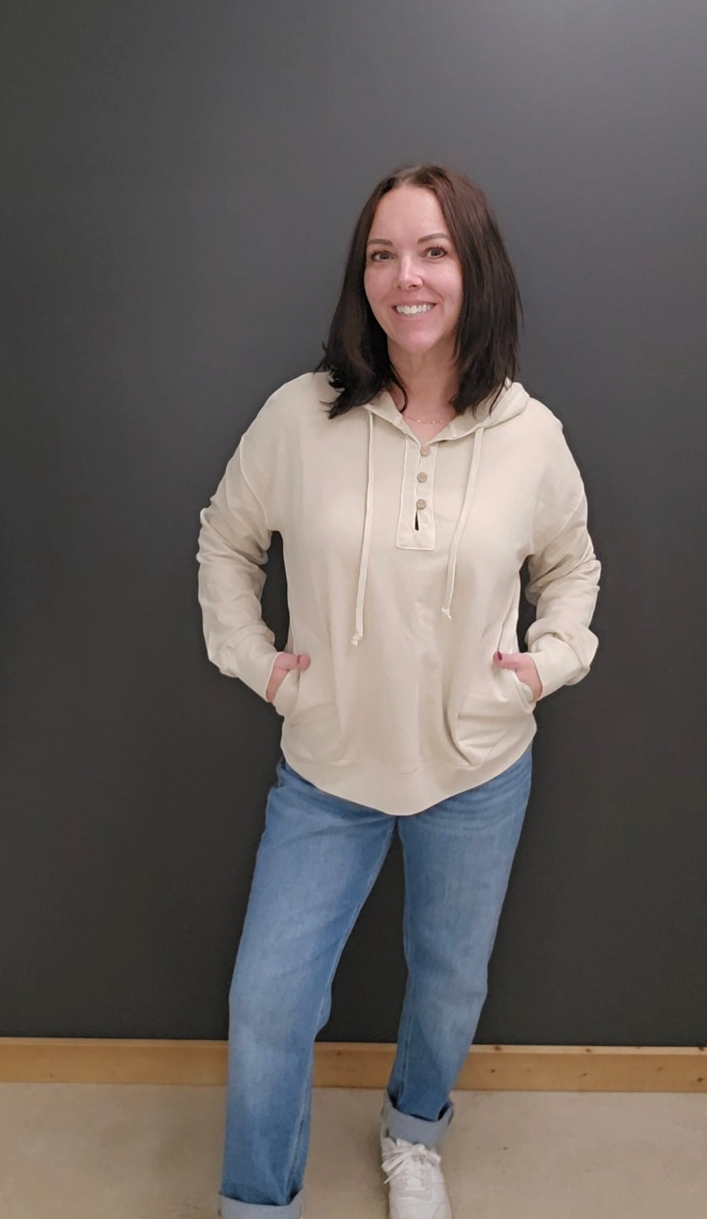 Presley Henley Hoodie