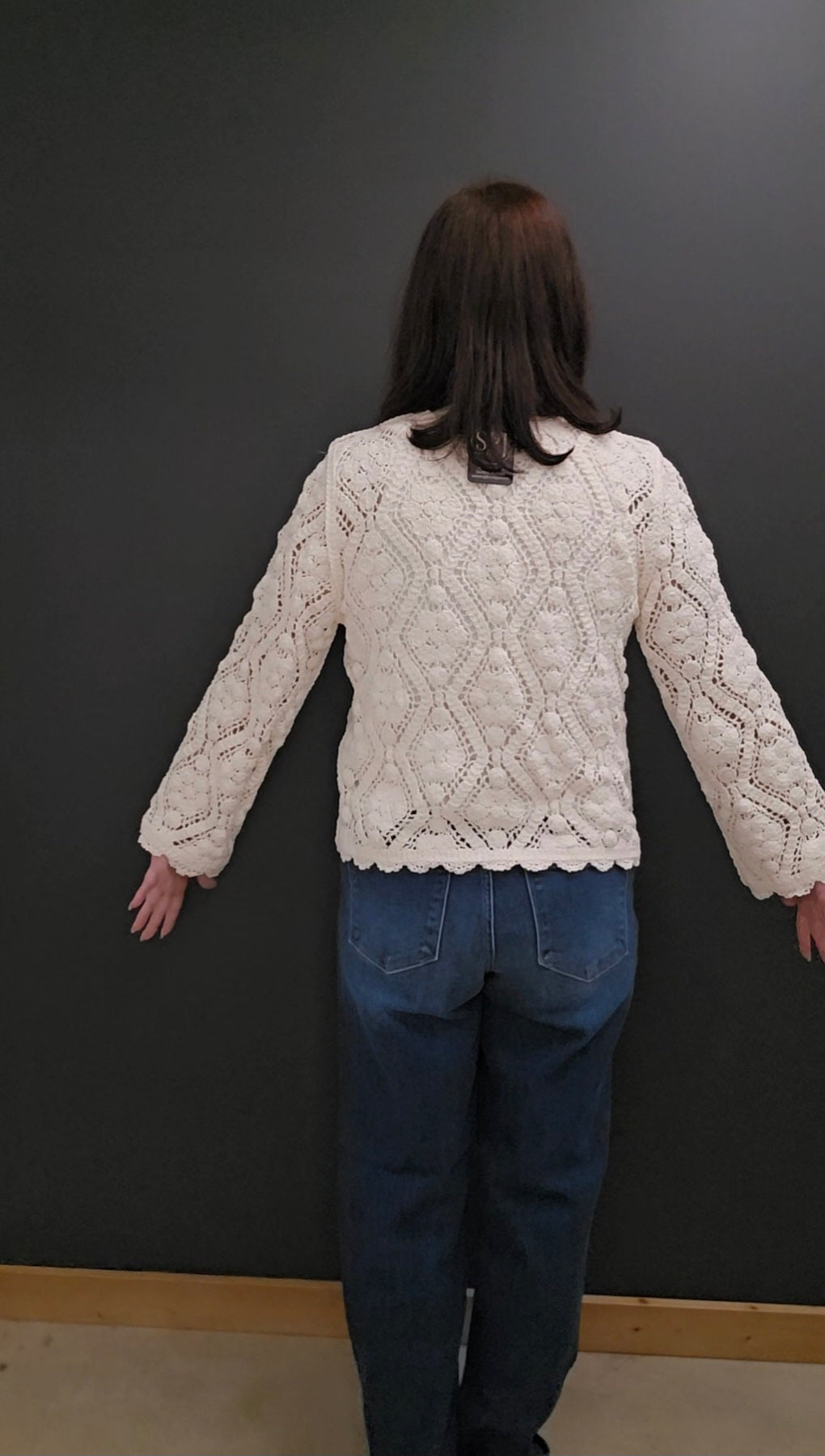 Diamond Crochet Sweater