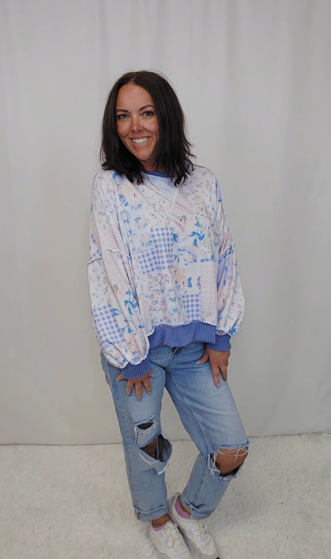 Pam Patchwork Top