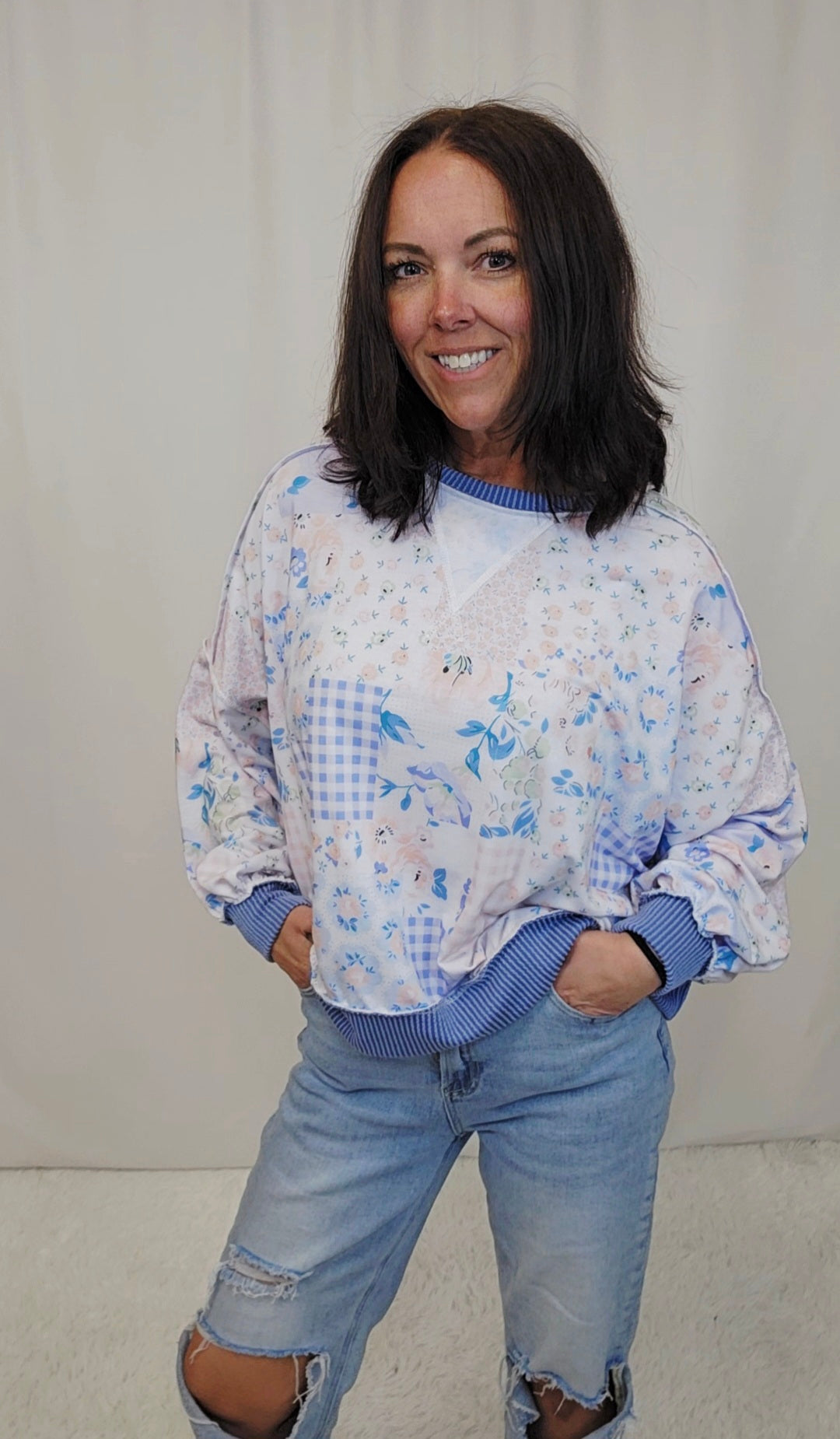 Pam Patchwork Top