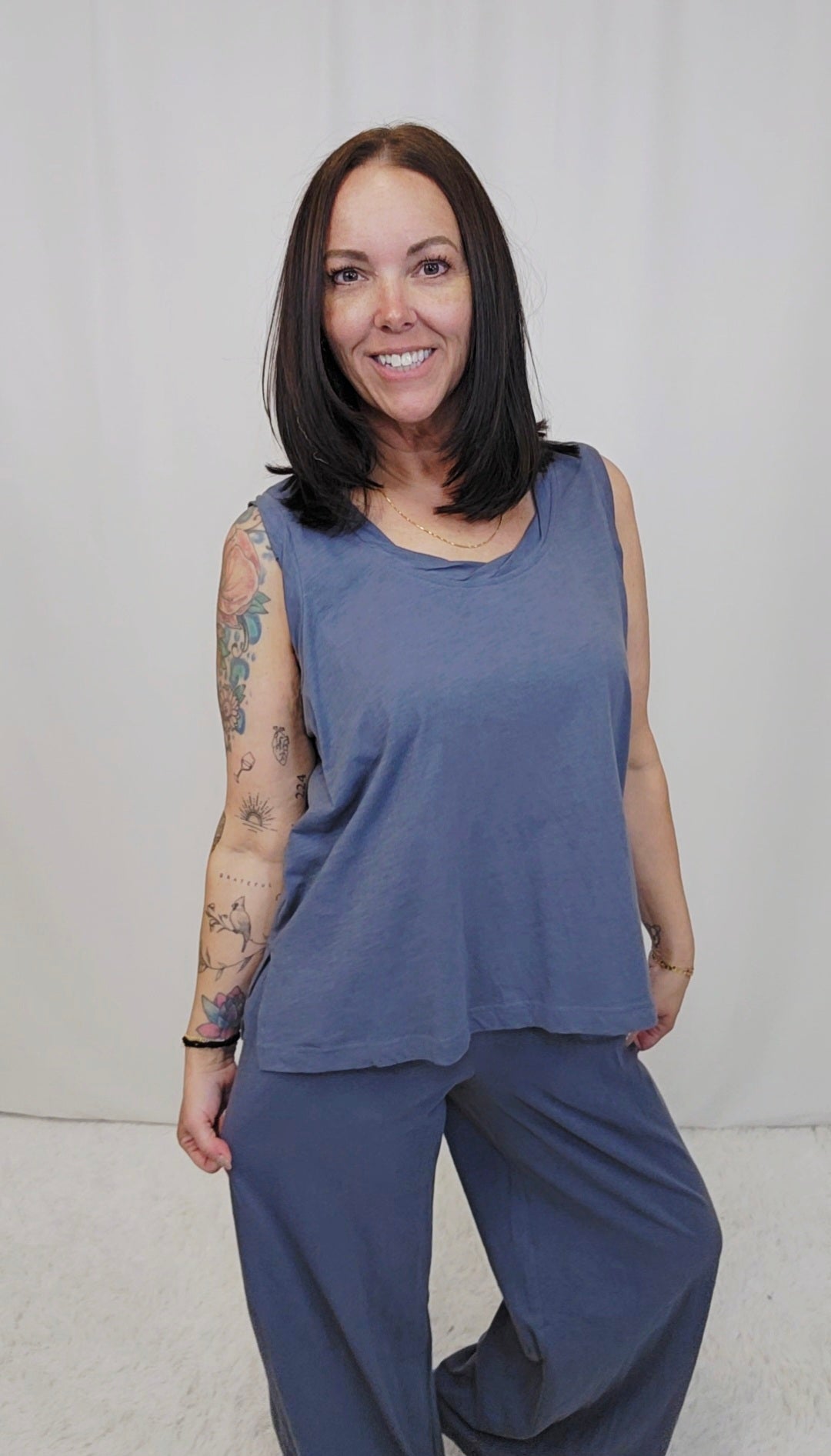 Cotton Laid-Back Tank SET