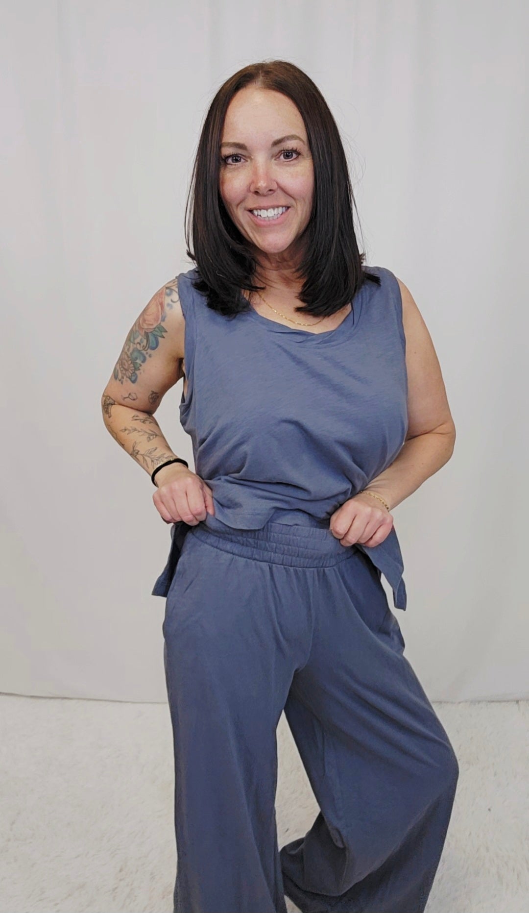 Cotton Laid-Back Tank SET