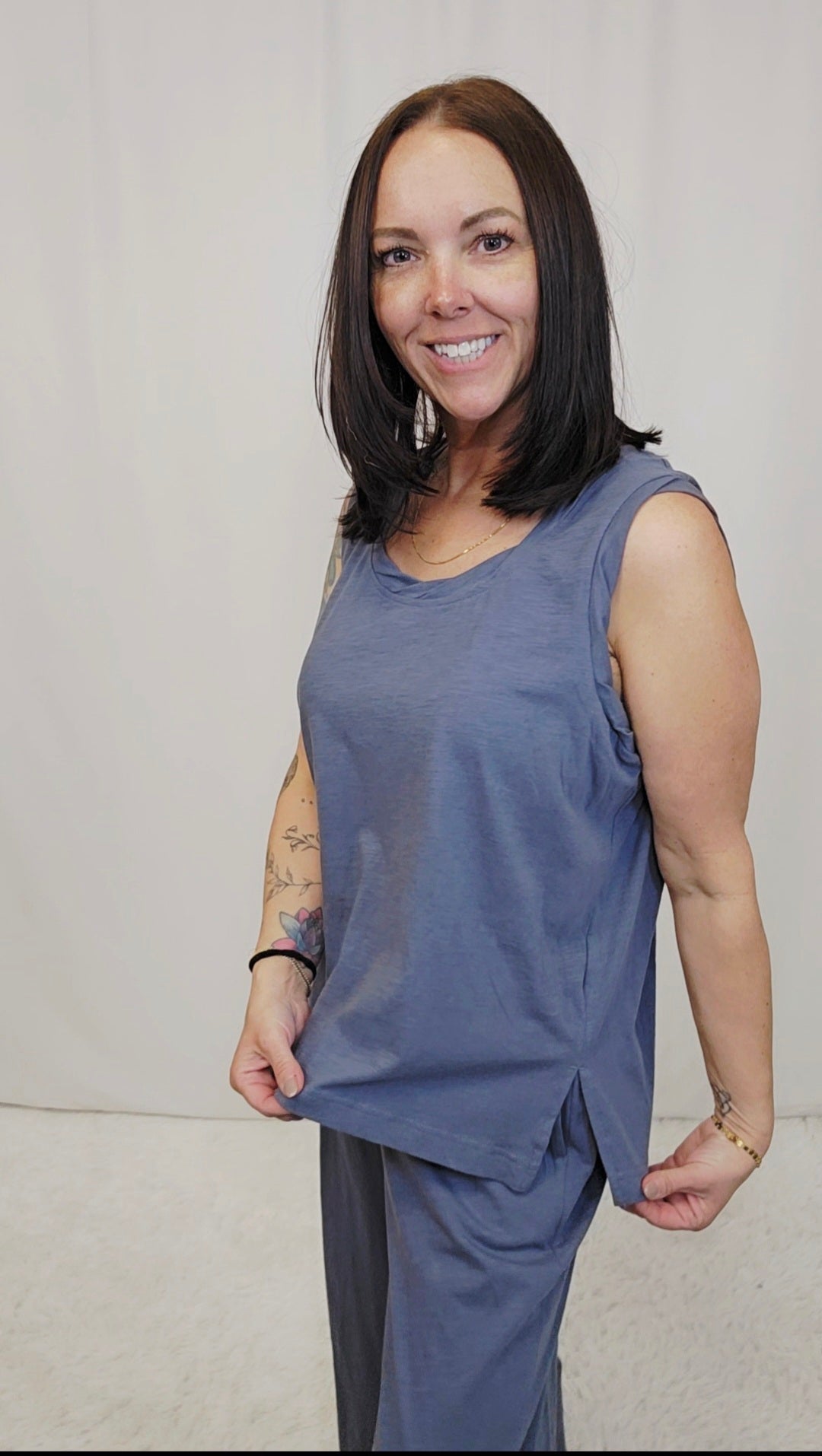 Cotton Laid-Back Tank SET