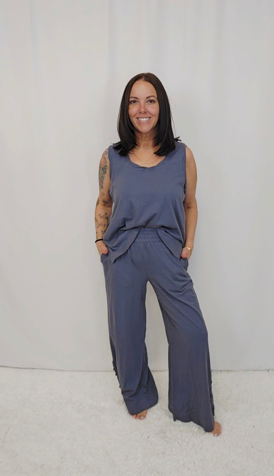 Cotton Laid-Back Tank SET