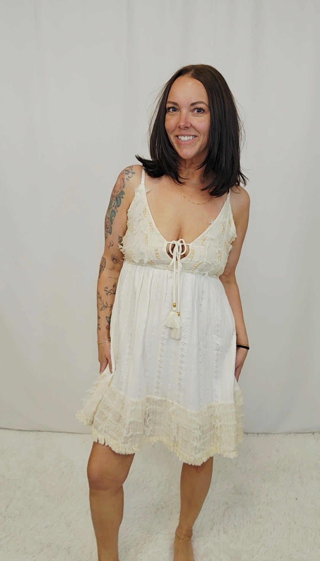 Tiered Tassel Dress
