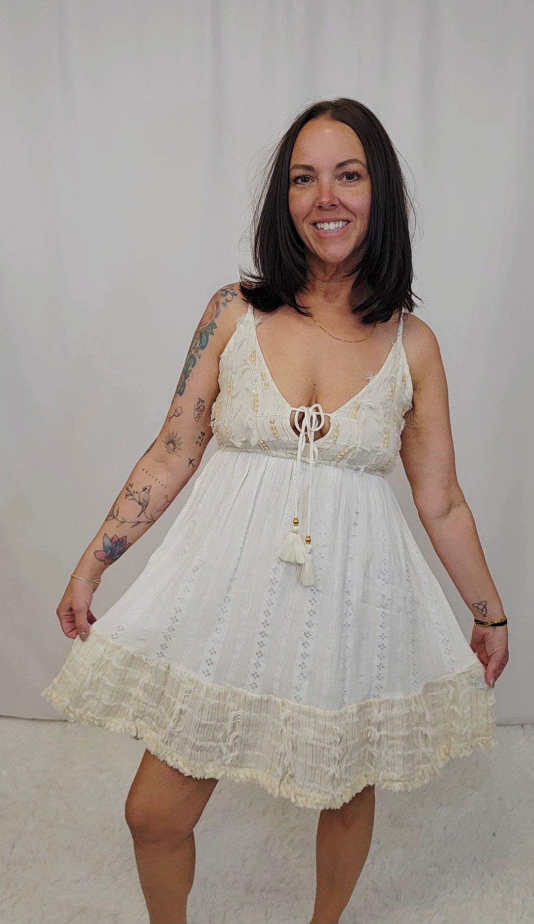 Tiered Tassel Dress