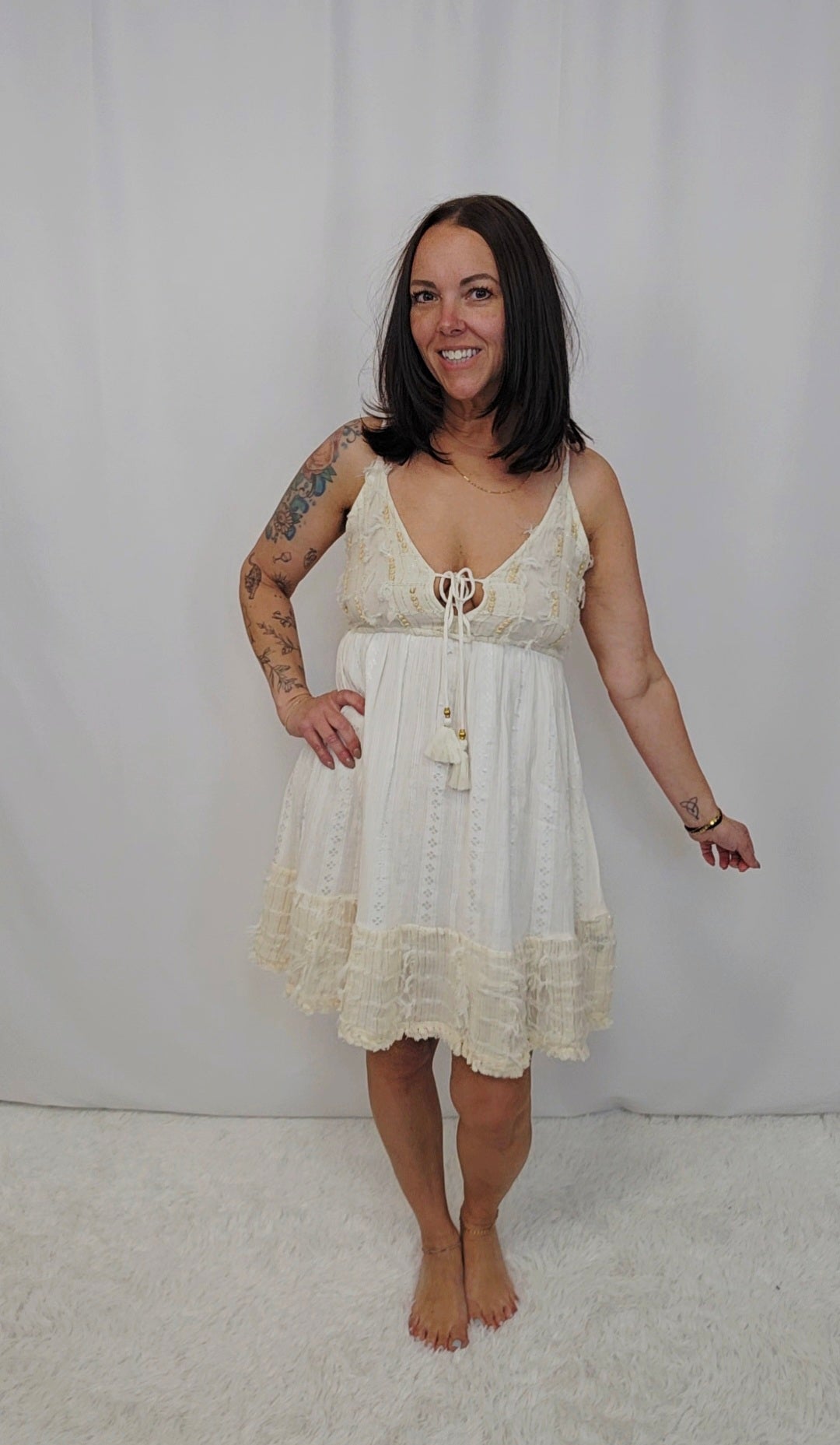 Tiered Tassel Dress