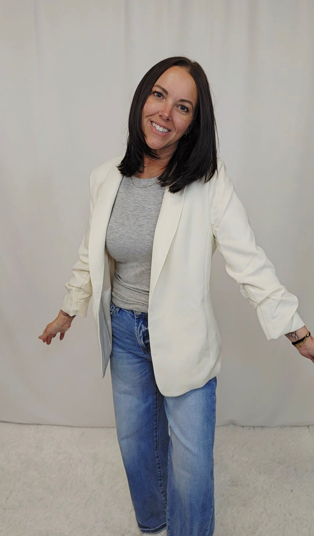 Ava Cream Blazer